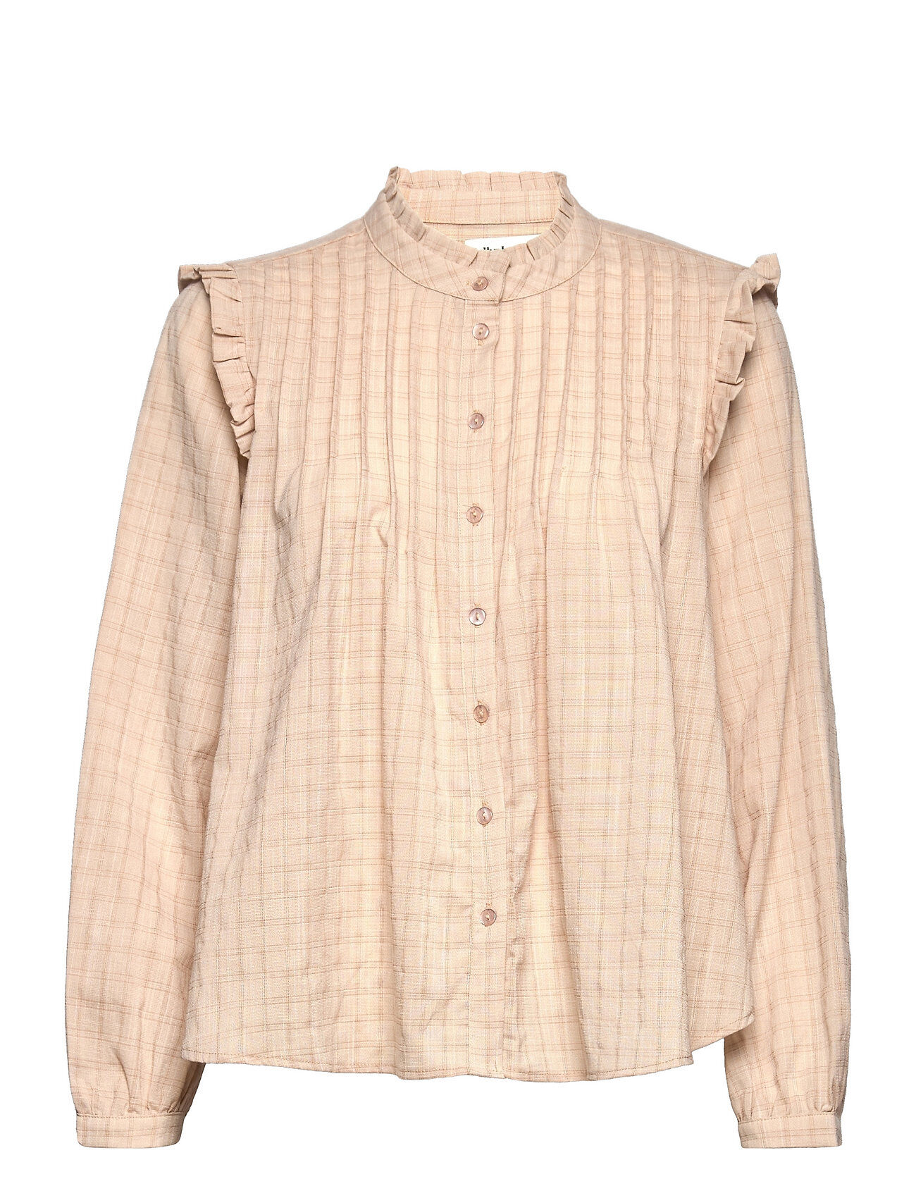 Lollys Laundry Dawn Shirt Bluse Langermet Rosa Lollys Laundry