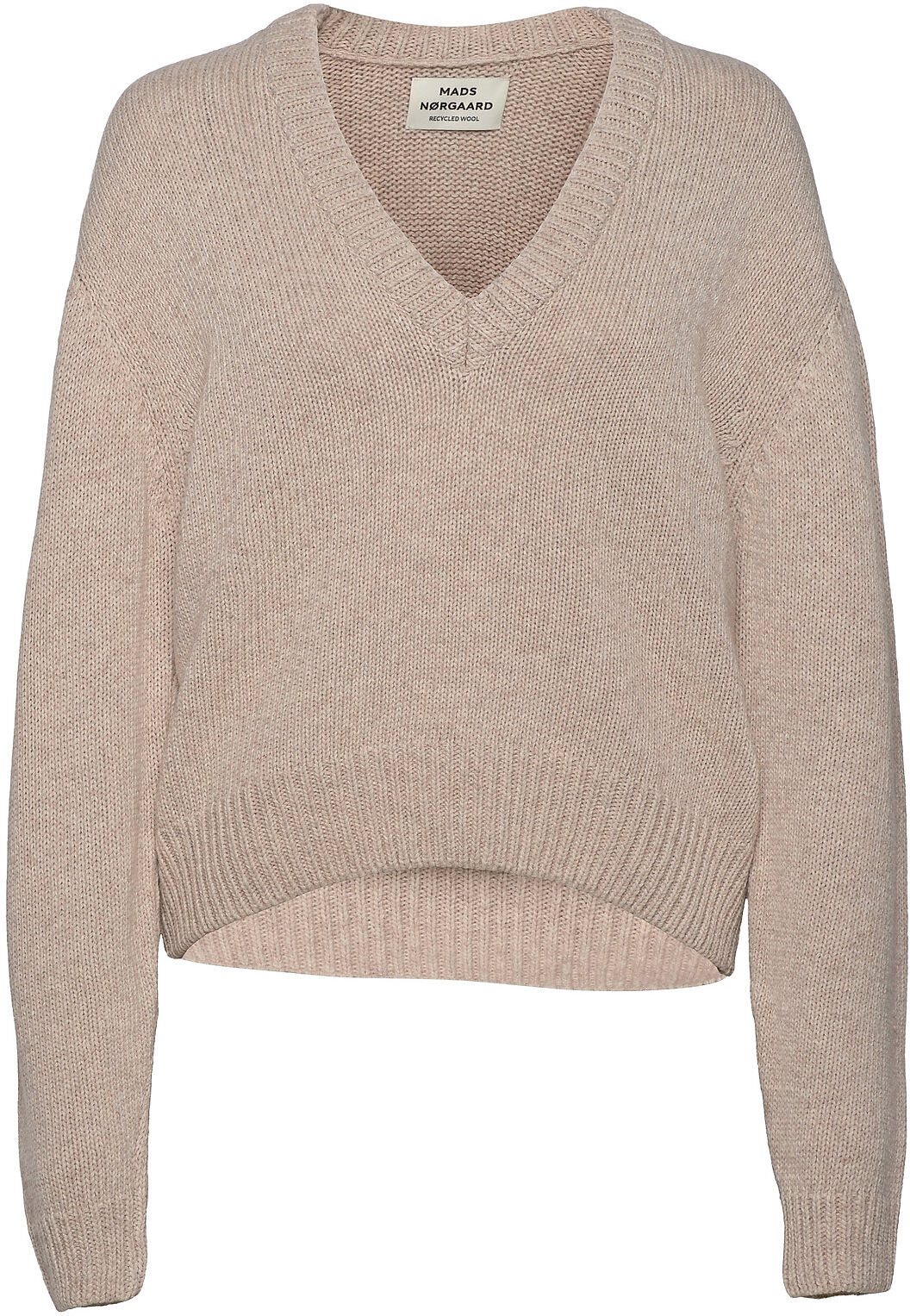 Mads Nørgaard Recycled Wool Mix Kevi Pullover Beige Mads Nørgaard