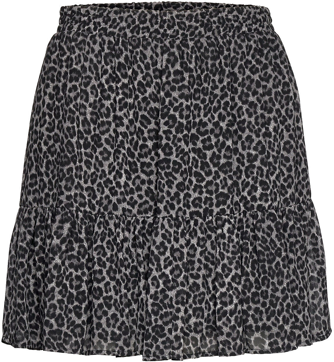 Michael Kors Cheetah Rfl Mini Skirt Kort Skjørt Svart Michael Kors