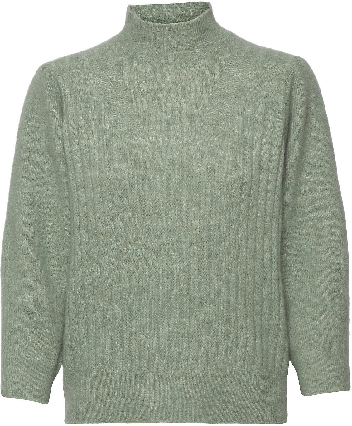 Minus Dita Knit Pullover Høyhalset Pologenser Grønn Minus