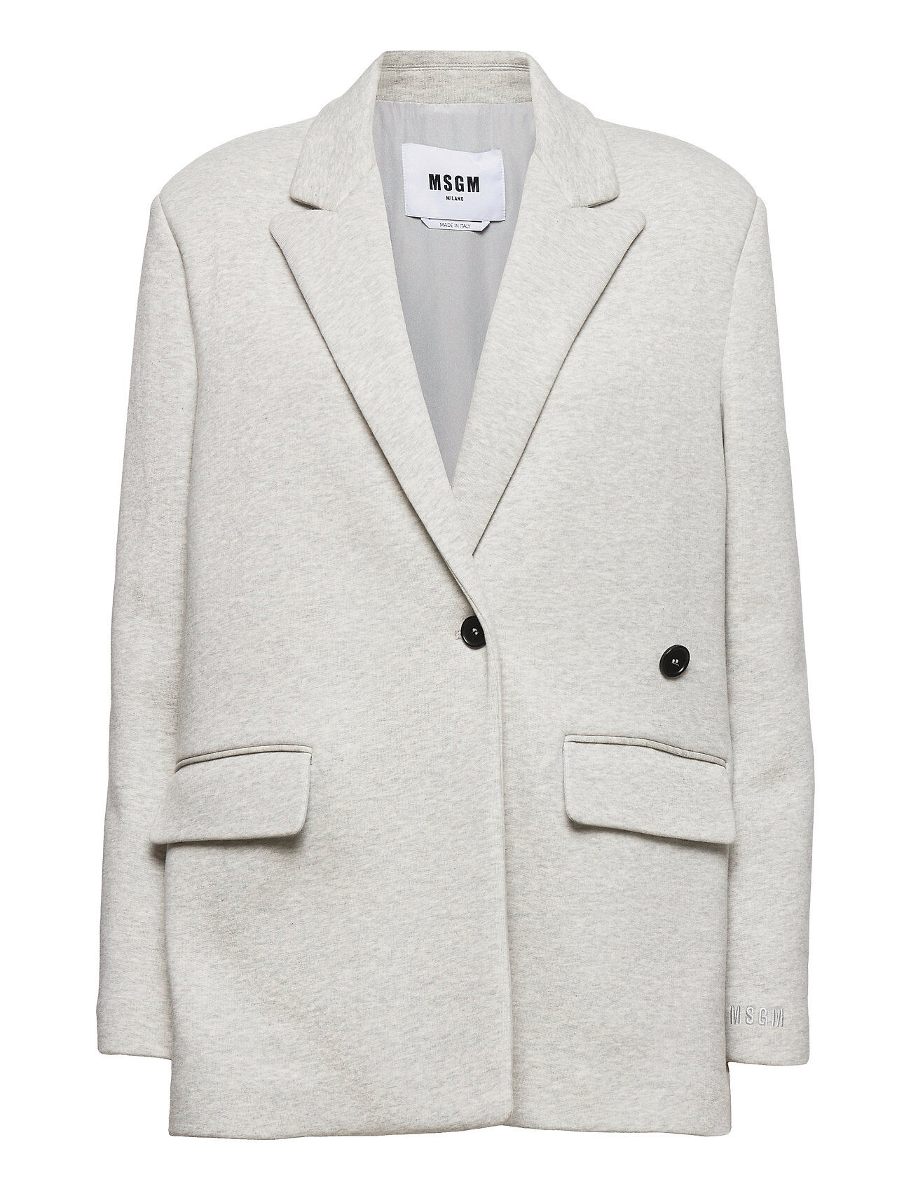 MSGM Giacca In Felpa/Fleece Jacket Blazers Single Breasted Blazers Hvit MSGM