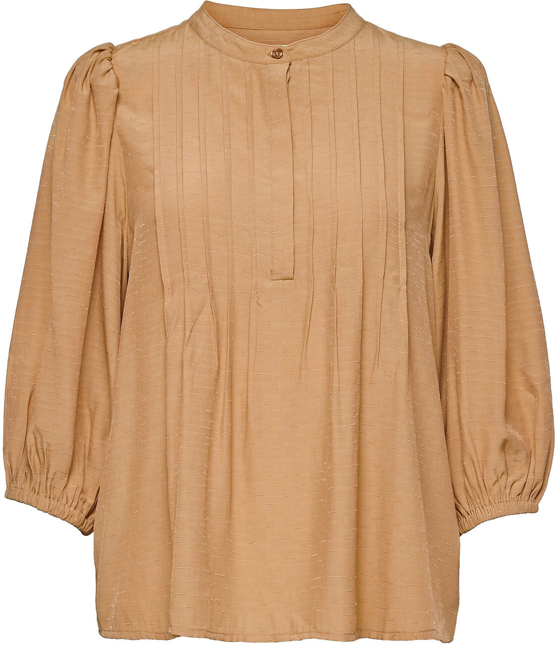 My Essential Wardrobe Mw Rachel Blouse Bluse Langermet Beige My Essential Wardrobe