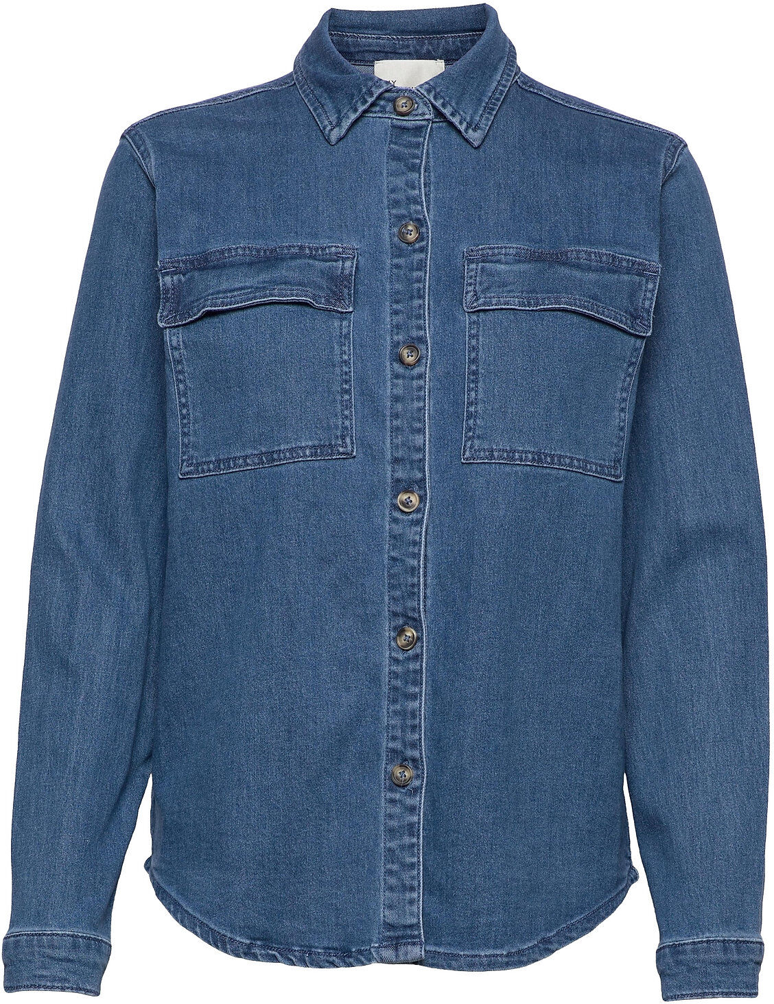 My Essential Wardrobe Mwlara Denim Shirt 115 Overshirts Blå My Essential Wardrobe