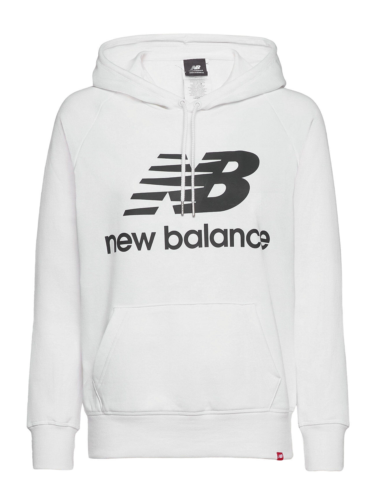 New Balance Essentials Pullover Hoodie Hettegenser Genser Hvit New Balance