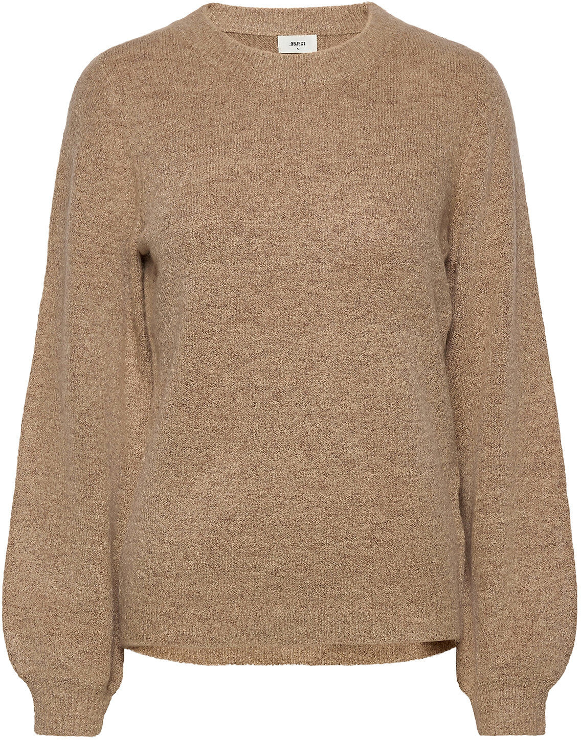 Object Objeve Nonsia L/S Knit Pullover Pullover Beige Object