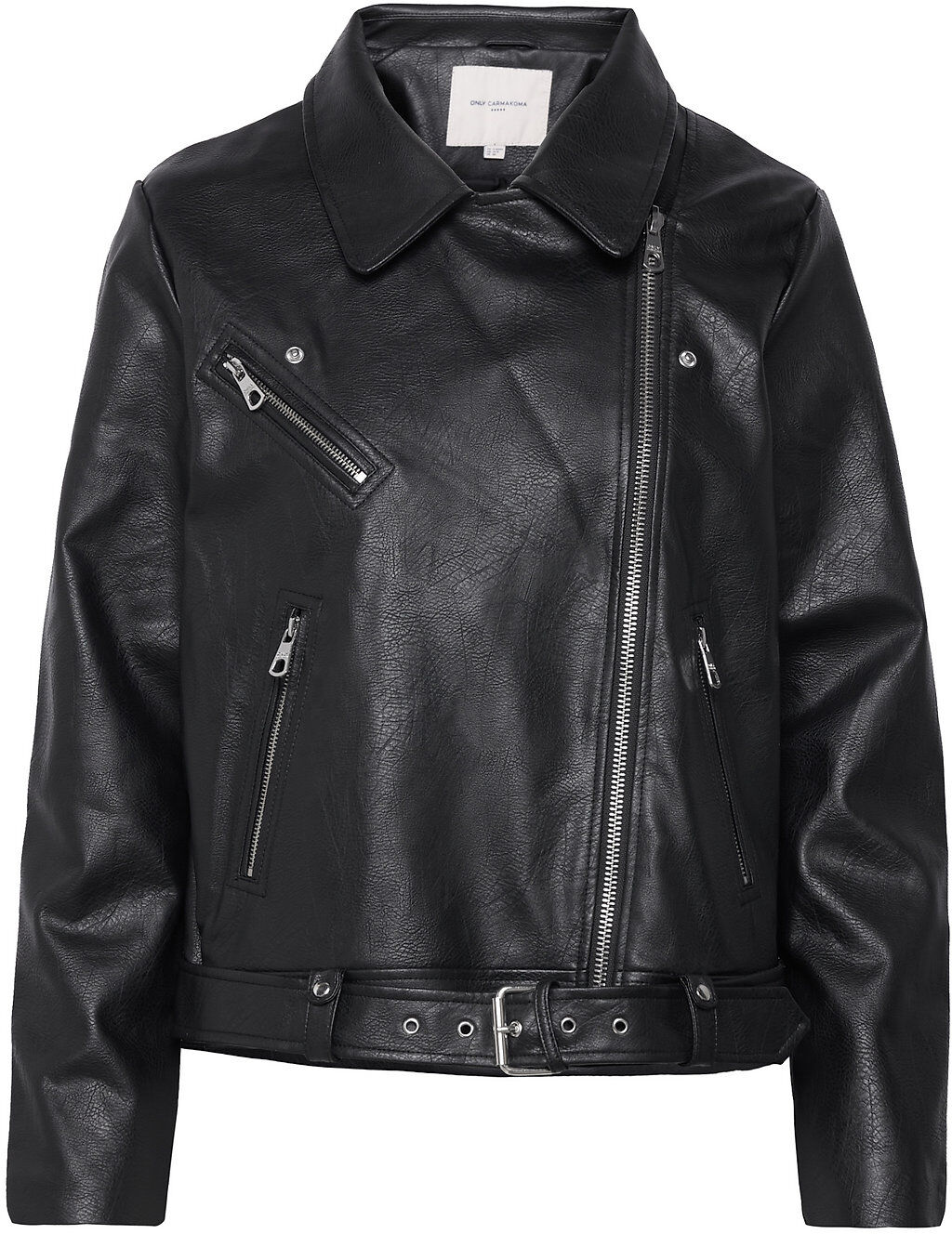 ONLY Carmakoma Carvera Faux Leather Biker Za Otw Skinnjakke Skinnjakke Svart ONLY Carmakoma