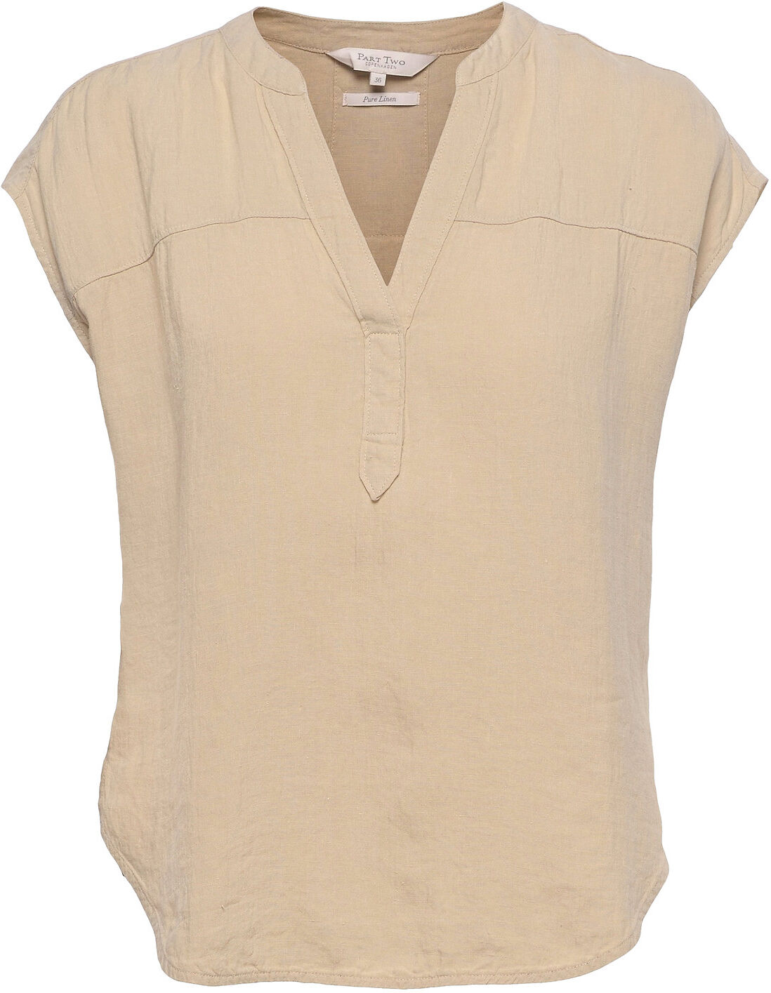 Part Two Ievapw Sh Blouses Short-sleeved Beige Part Two