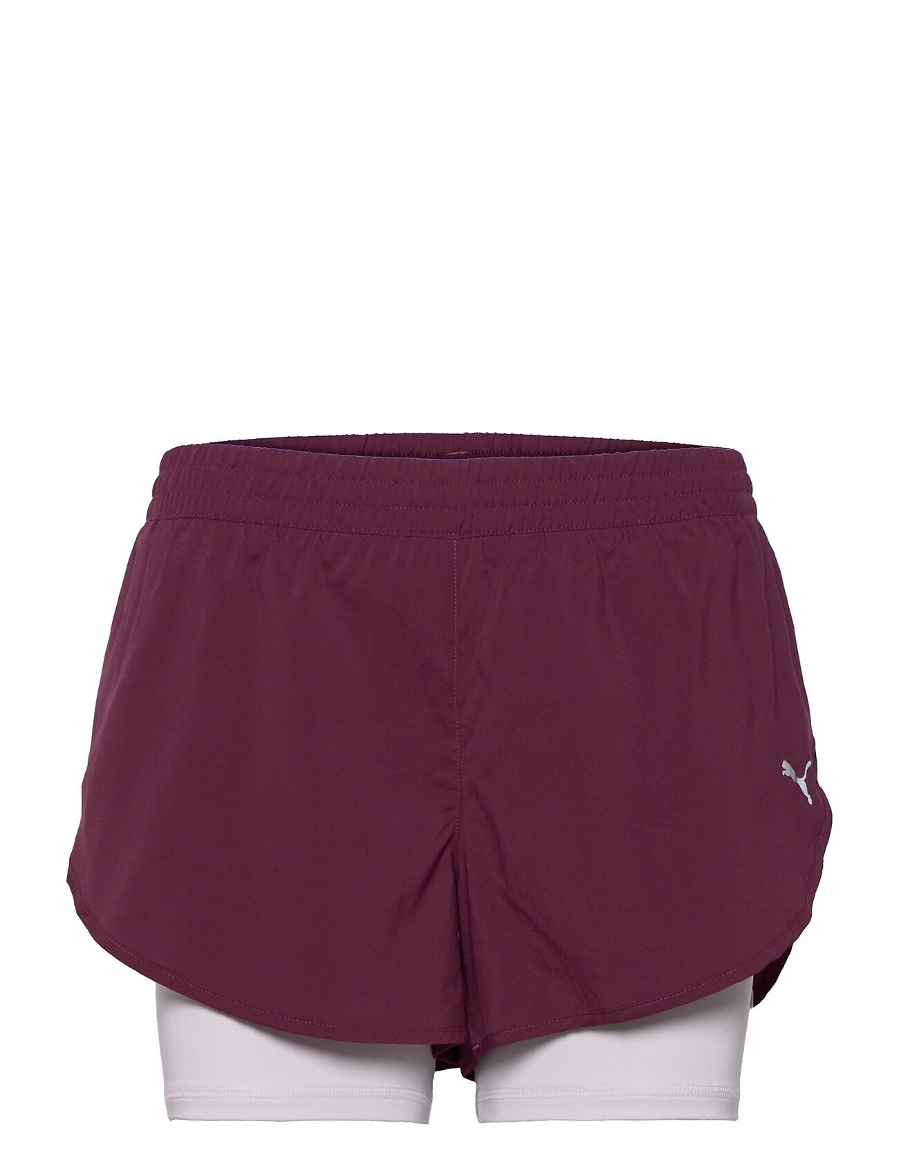 PUMA 2 In 1 Run Short W Shorts Sport Shorts Rød PUMA