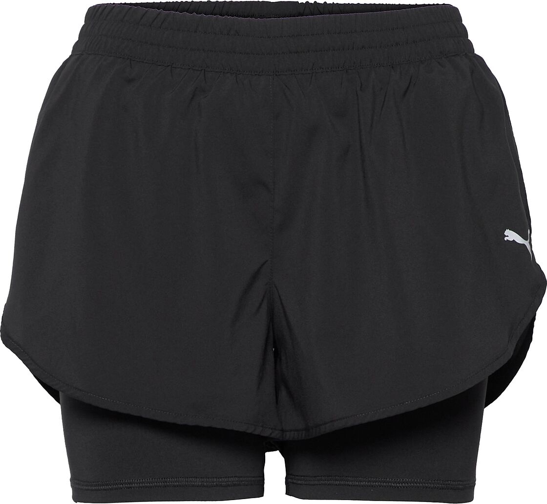 PUMA 2 In 1 Run Short W Shorts Sport Shorts Svart PUMA