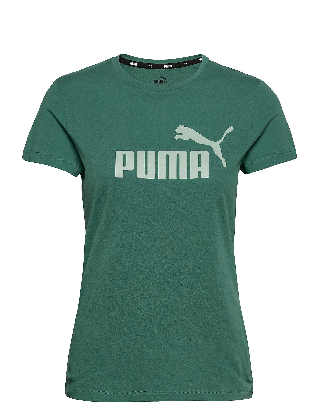 PUMA Ess Logo Tee T-shirts & Tops Short-sleeved Grønn PUMA