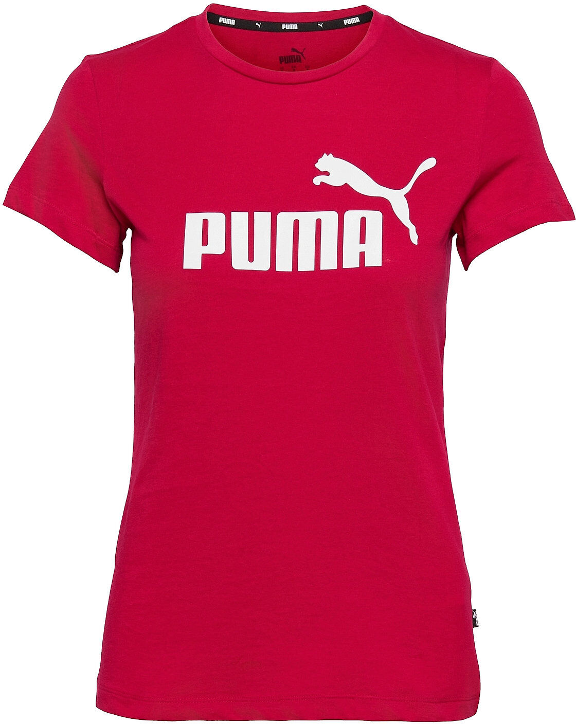 PUMA Ess Logo Tee T-shirts & Tops Short-sleeved Rød PUMA