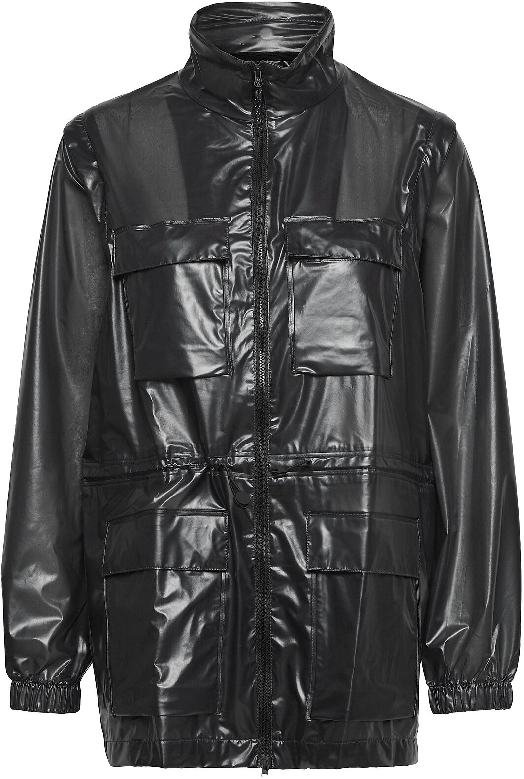 Rains Ultralight Zip Off Parka Outerwear Rainwear Rain Coats Svart Rains