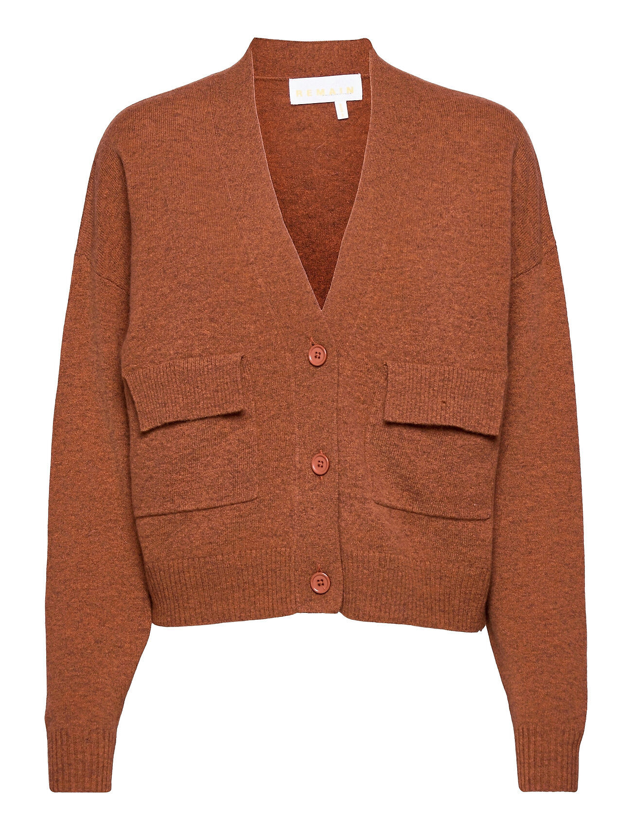 REMAIN Birger Christensen Elsira Cardigan Strikkegenser Cardigan Brun REMAIN Birger Christensen