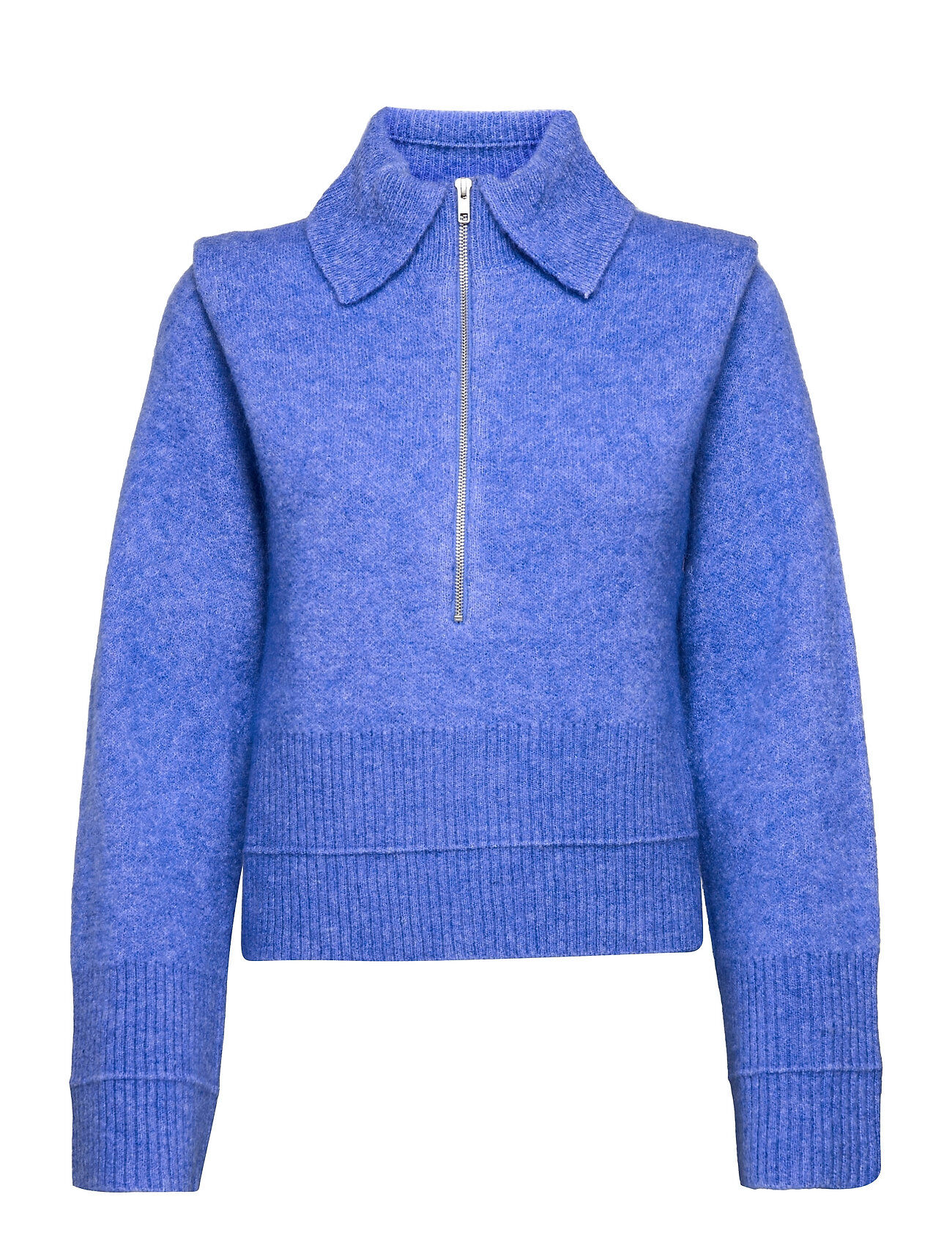 REMAIN Birger Christensen Giana Knit Top Pullover Blå REMAIN Birger Christensen