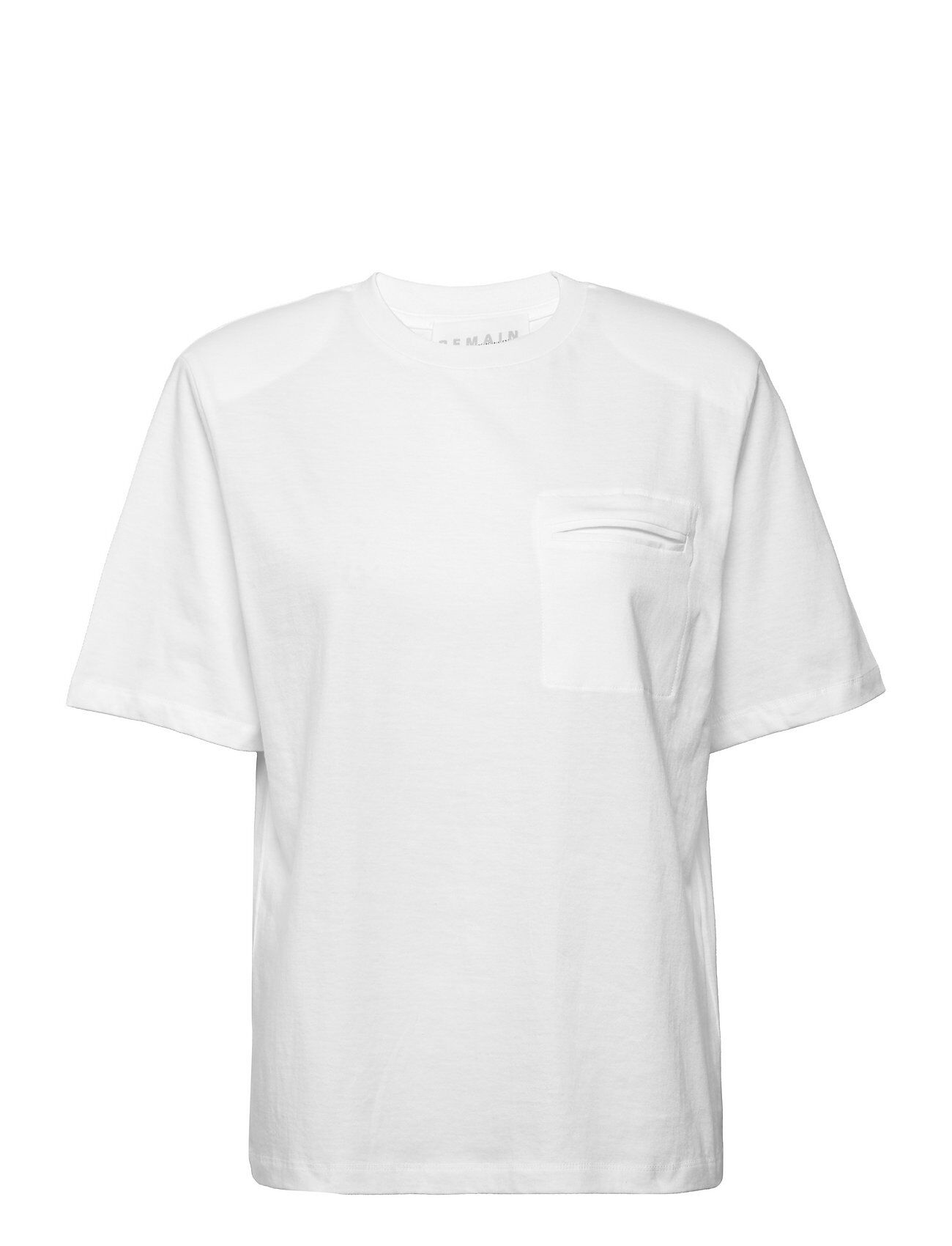 REMAIN Birger Christensen Kerri T-Shirt T-shirts & Tops Short-sleeved Hvit REMAIN Birger Christensen