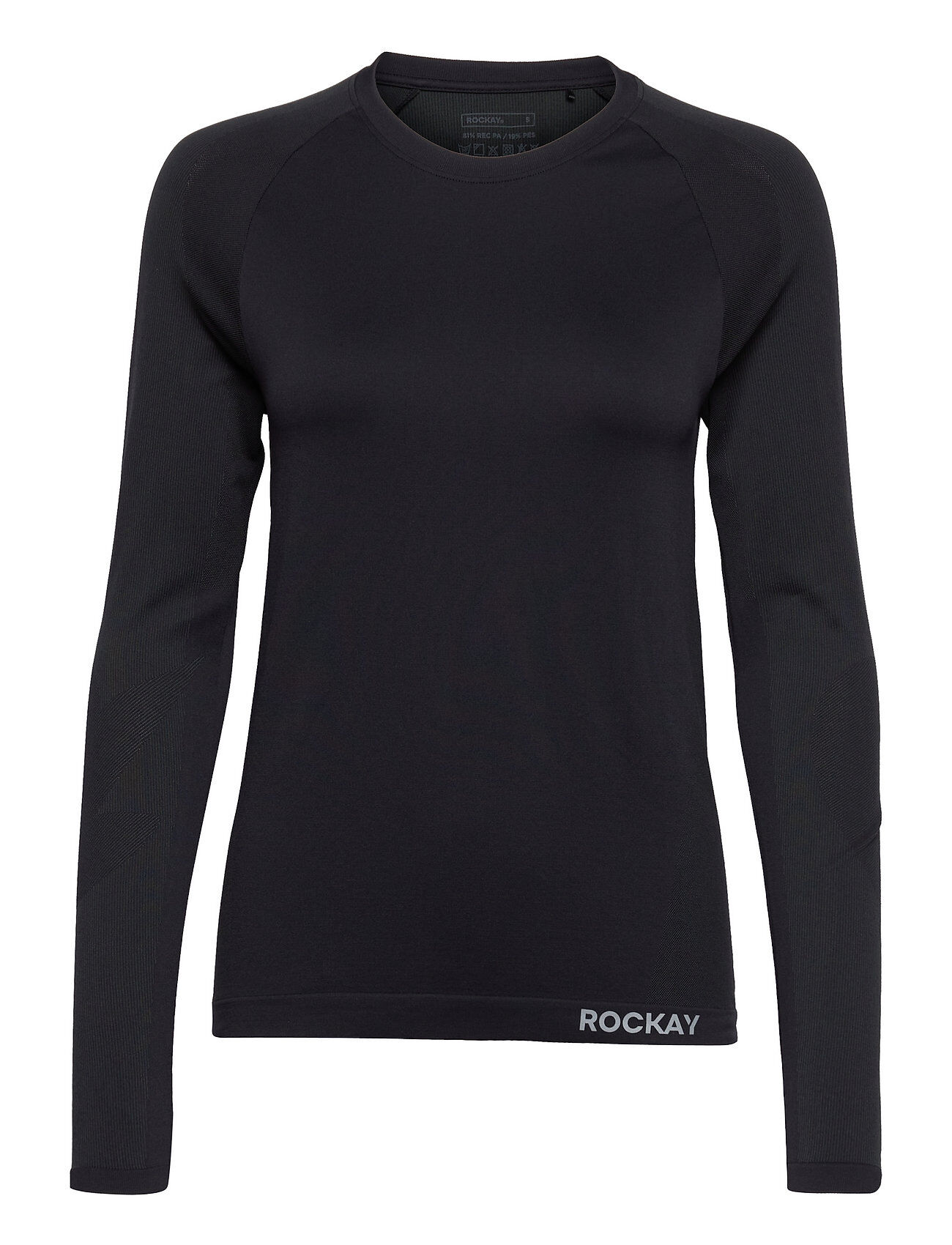 Rockay Women’s Zephyr Seamless Longsleeve Tee T-shirts & Tops Long-sleeved Svart Rockay