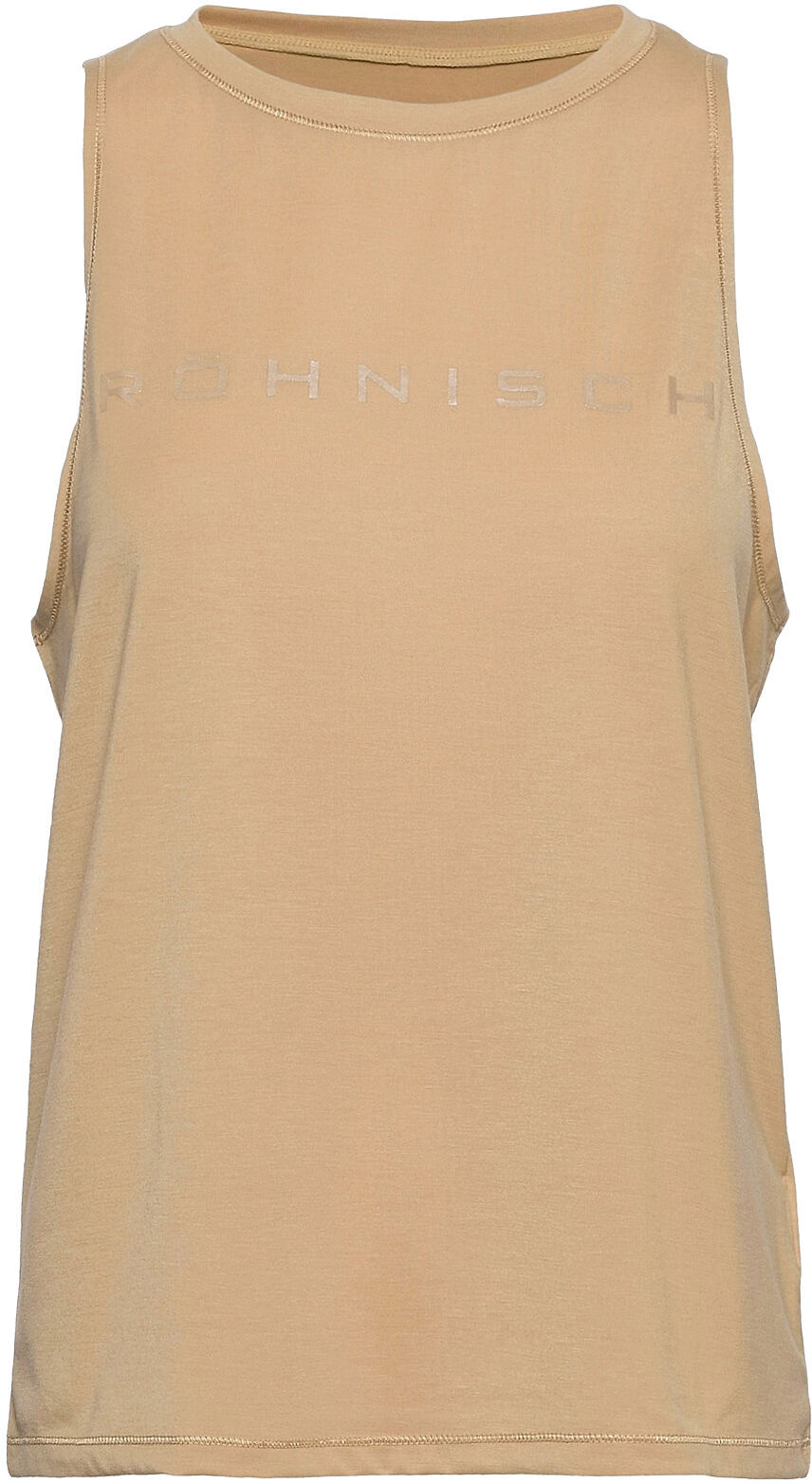 Röhnisch Clara Loose Singlet T-shirts & Tops Sleeveless Beige Röhnisch