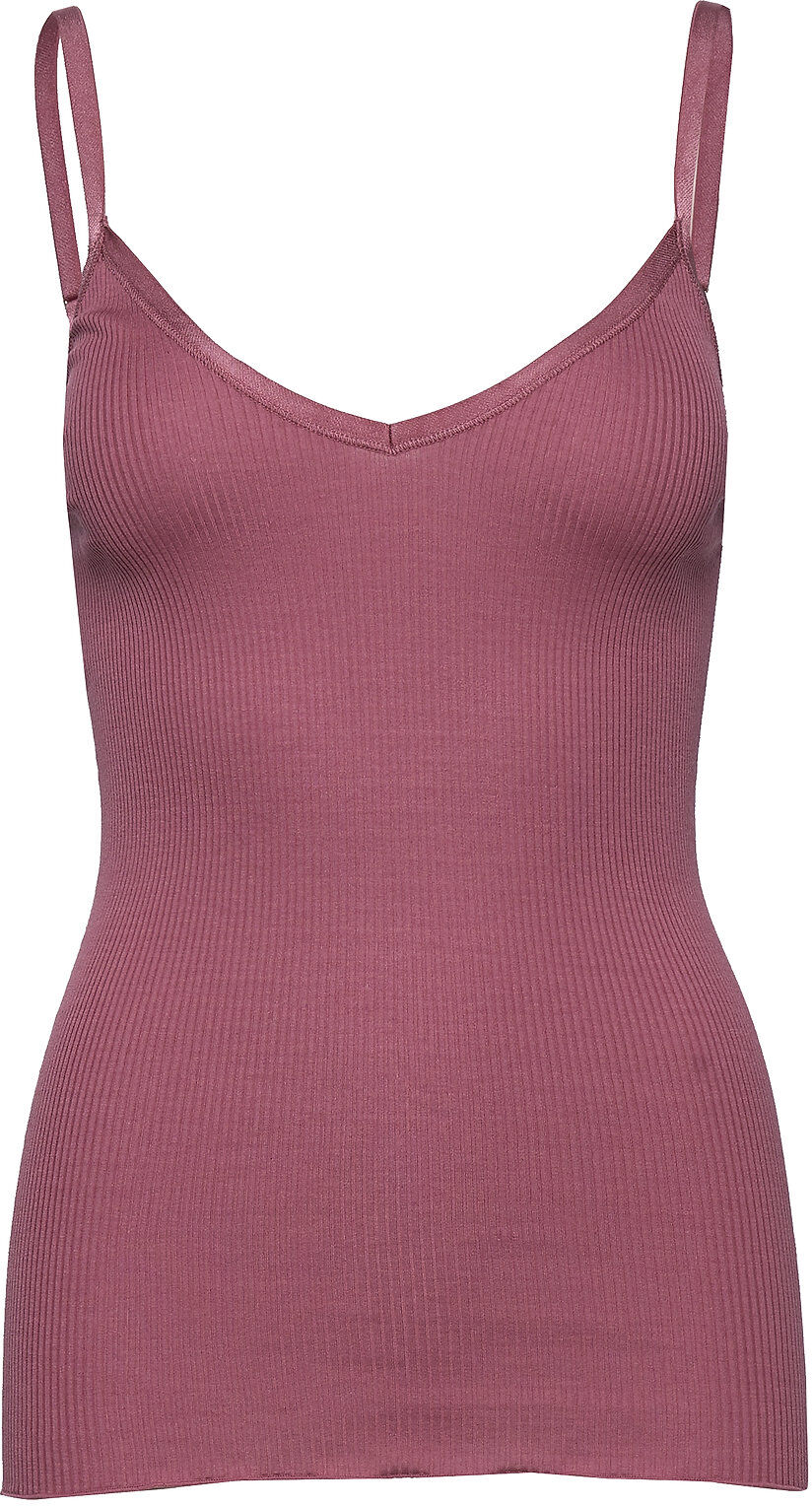 Rosemunde Silk Top W/ Elastic Band Reg, Lengt T-shirts & Tops Sleeveless Lilla Rosemunde