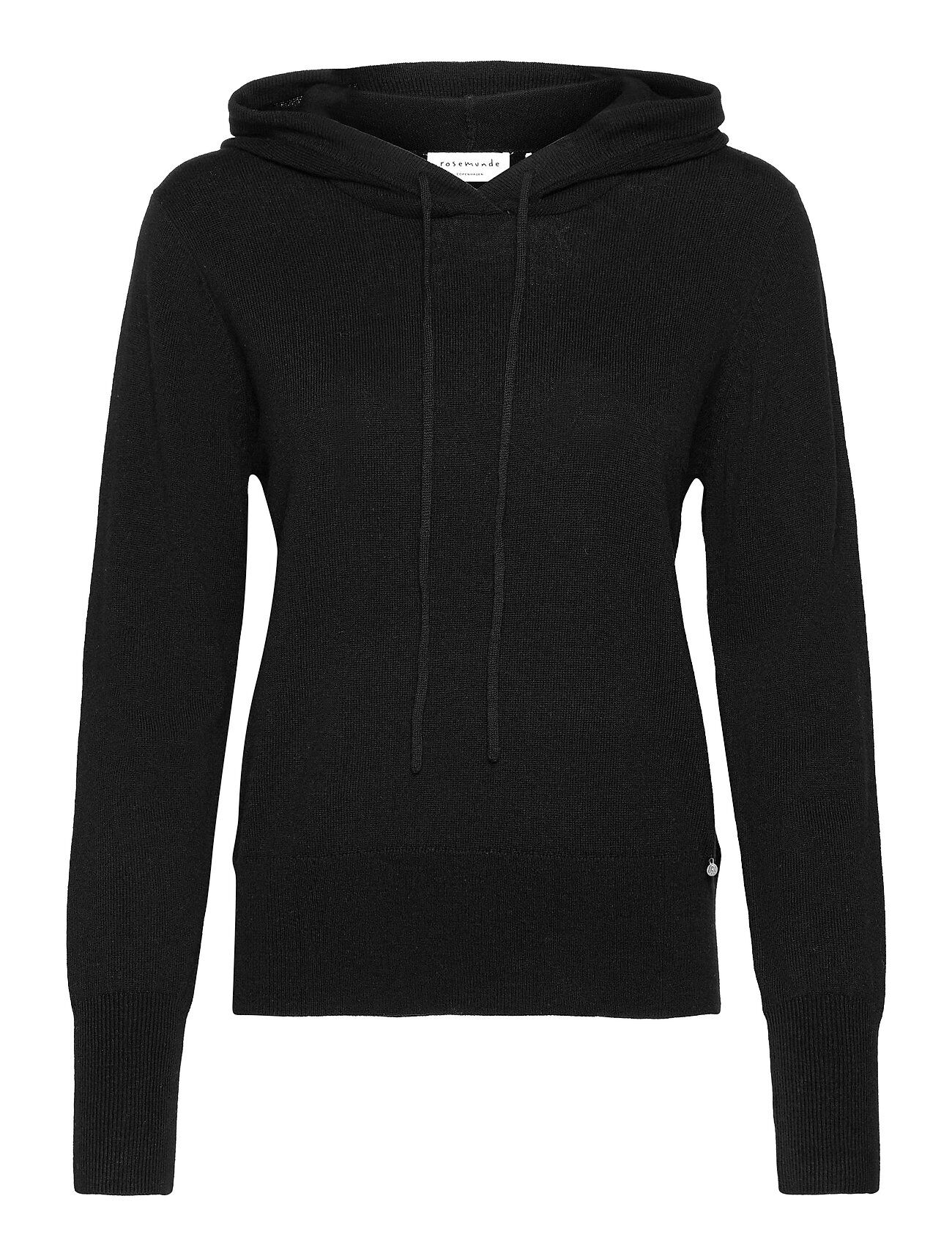 Rosemunde Cashmere Pullover Ls W/Hoodie Pullover Svart Rosemunde