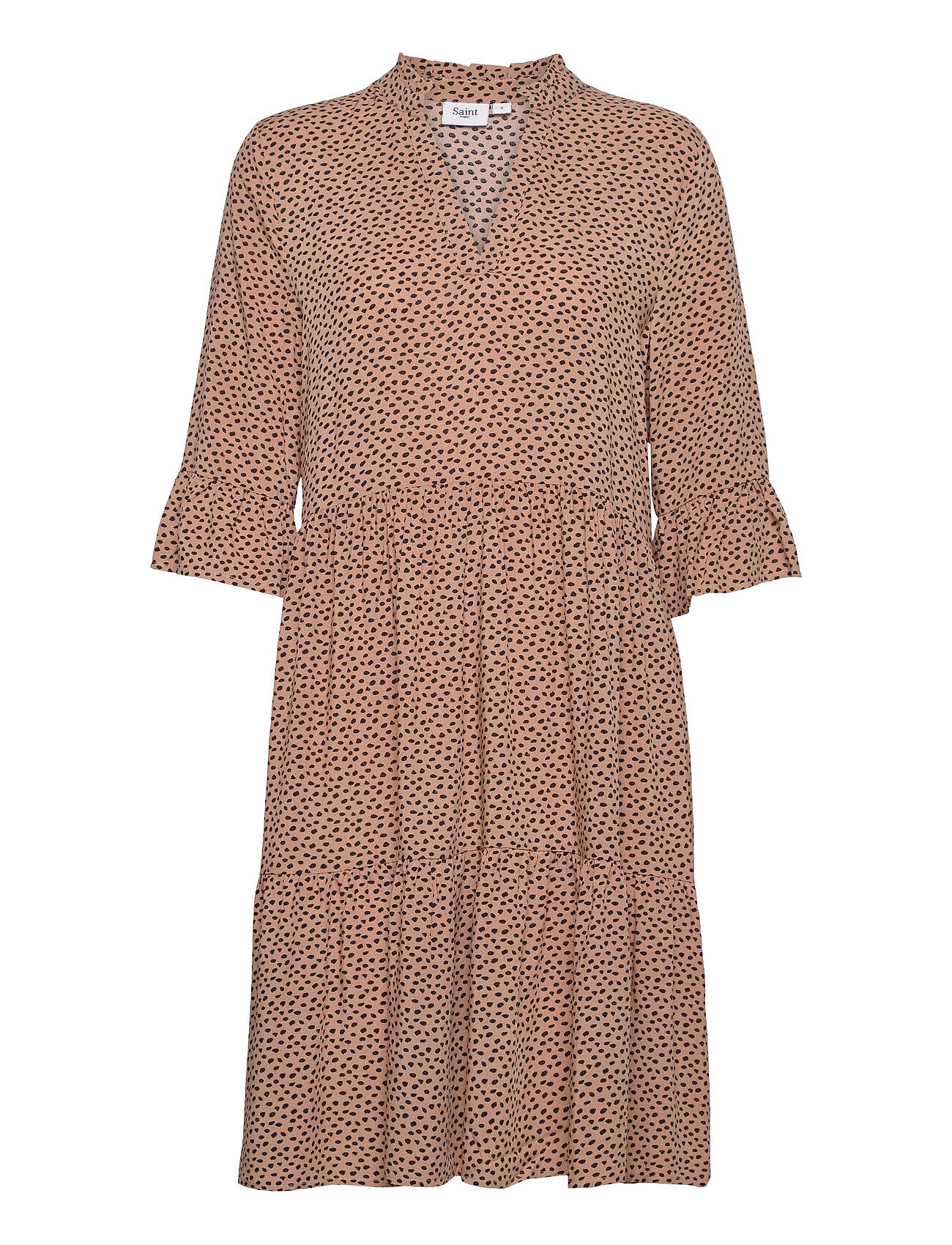 Saint Tropez Edasz Dress Dresses Everyday Dresses Beige Saint Tropez