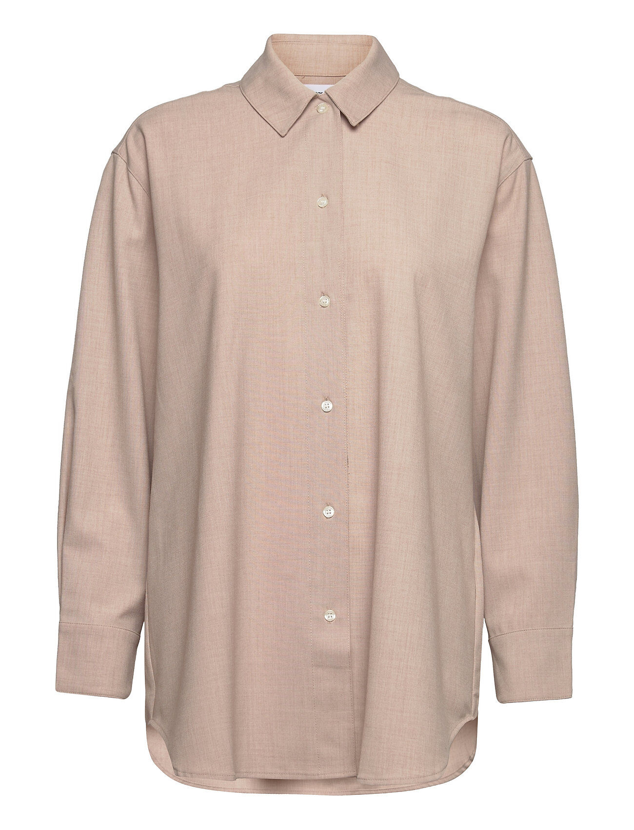 Samsøe Samsøe Salma Shirt 13195 Langermet Skjorte Beige Samsøe Samsøe