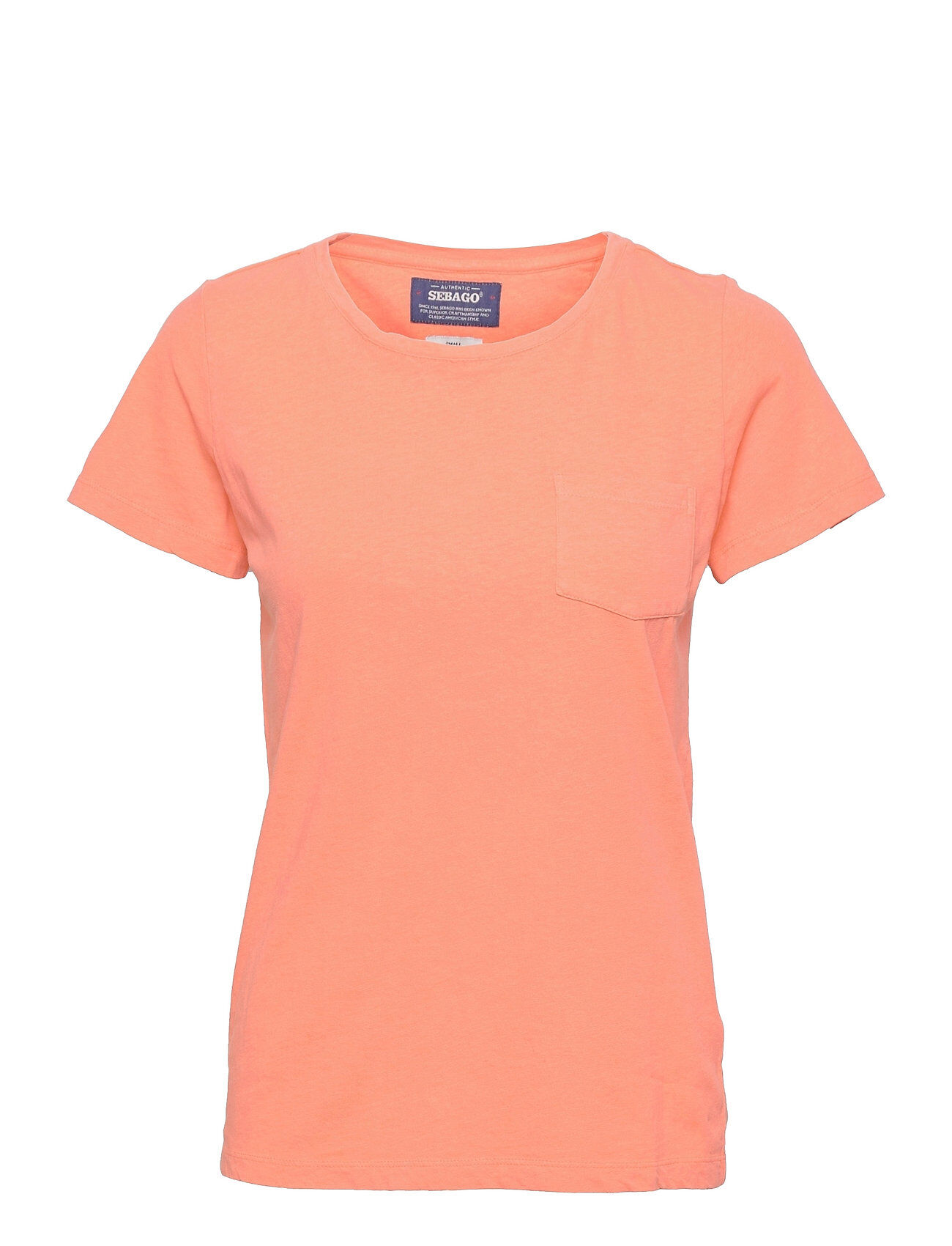 Sebago Linen Tee T-shirts & Tops Short-sleeved Rosa Sebago