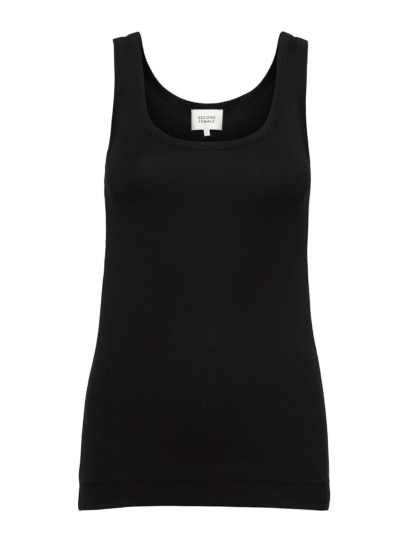 Second Female Ambra Tanktop T-shirts & Tops Sleeveless Svart Second Female