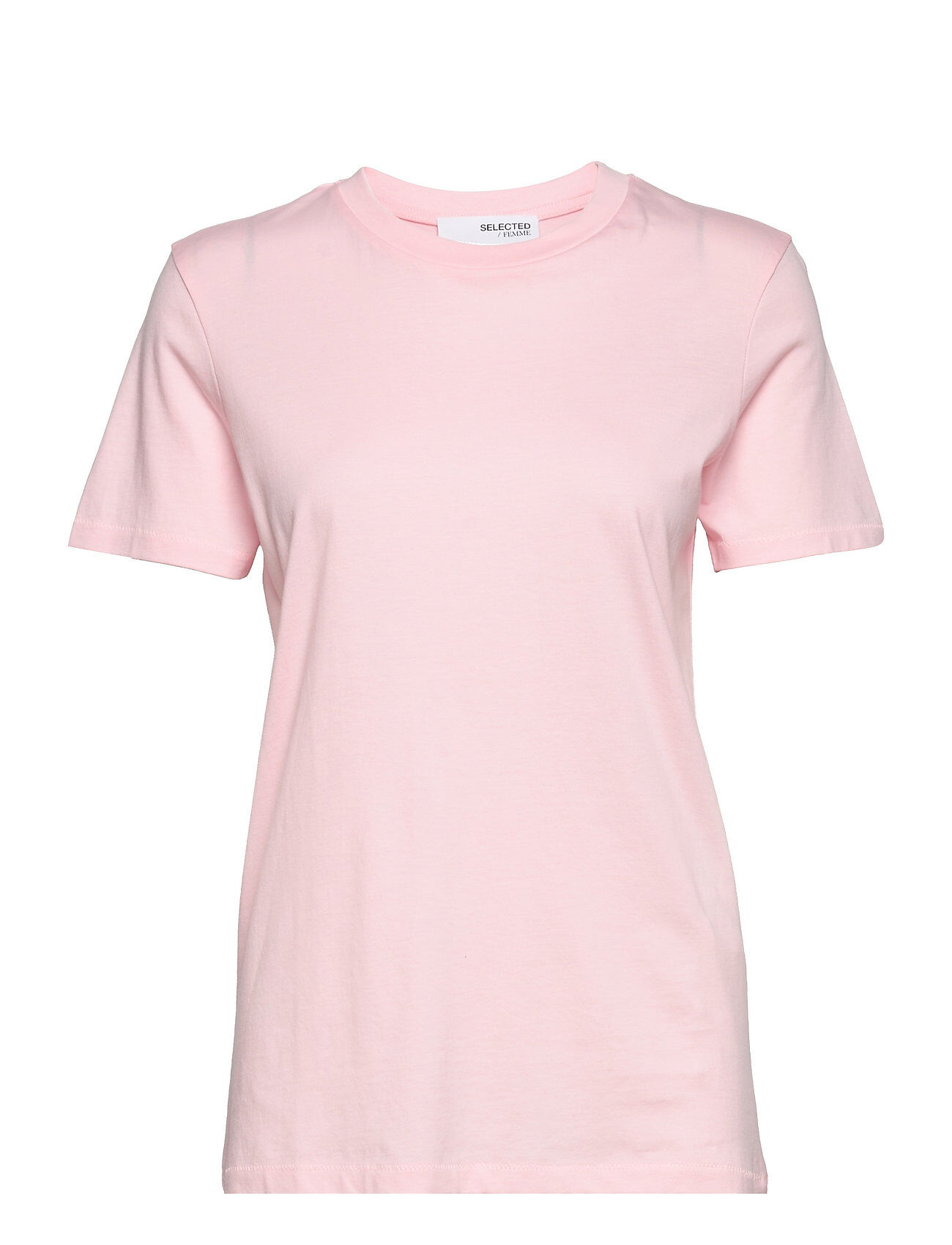 Selected Femme Slfmy Perfect Ss Tee Box Cut Color T-shirts & Tops Short-sleeved Rosa Selected Femme