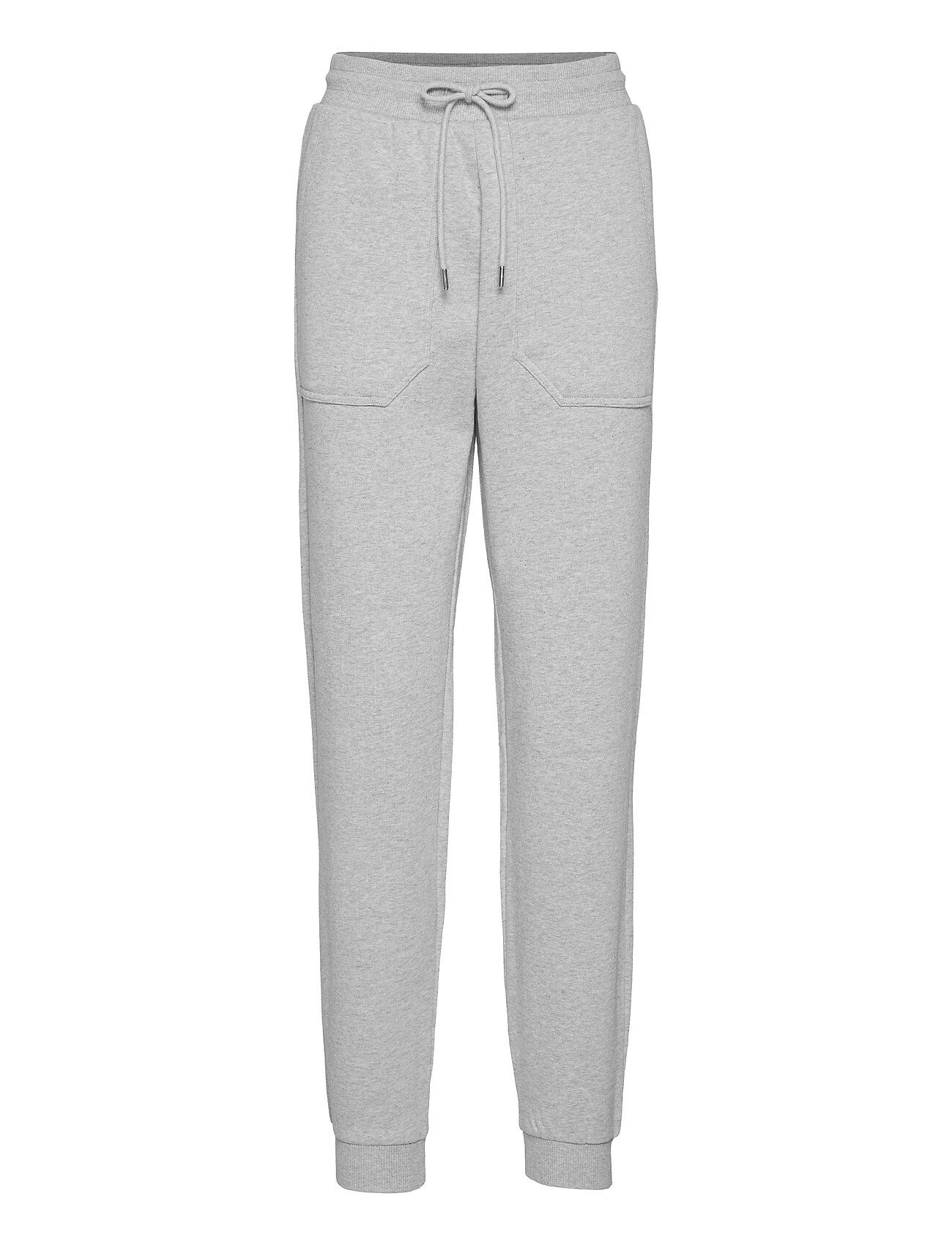 Selected Femme Slfstasie Mw Sweat Pant Joggebukser Pysjbukser Grå Selected Femme