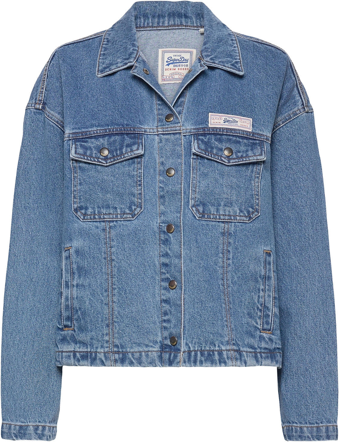 Superdry Trucker Jacket Dongerijakke Denimjakke Blå Superdry