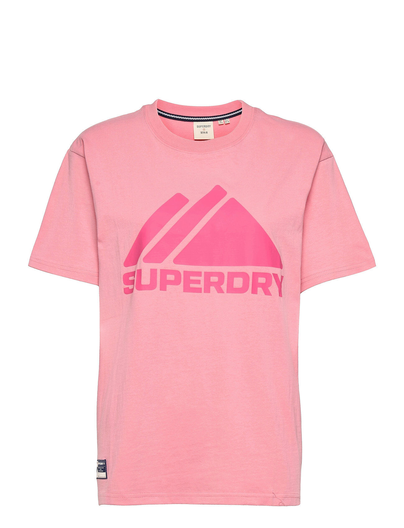 Superdry Mountain Sport Mono Tee T-shirts & Tops Short-sleeved Rosa Superdry