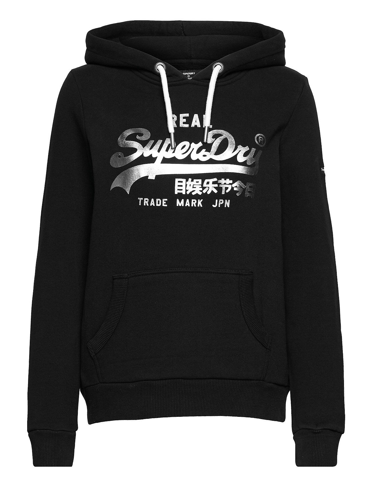 Superdry Vl Boho Sparkle Hood Hettegenser Genser Svart Superdry