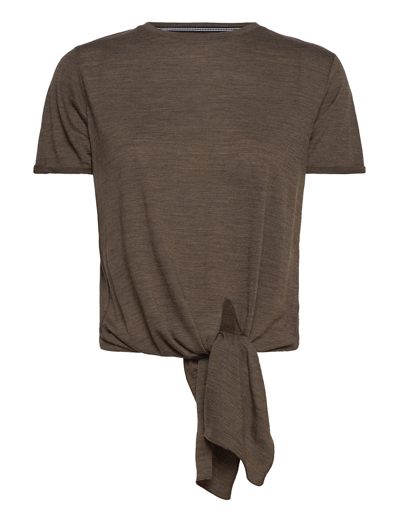 super.natural W Knot Tee T-shirts & Tops Short-sleeved Brun Super.natural