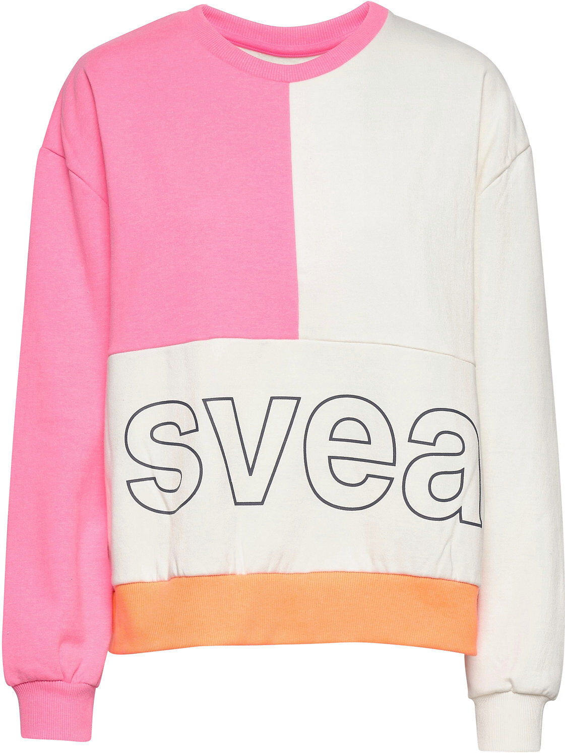 Svea Colorblock Crew Sweat-shirt Genser Rosa Svea