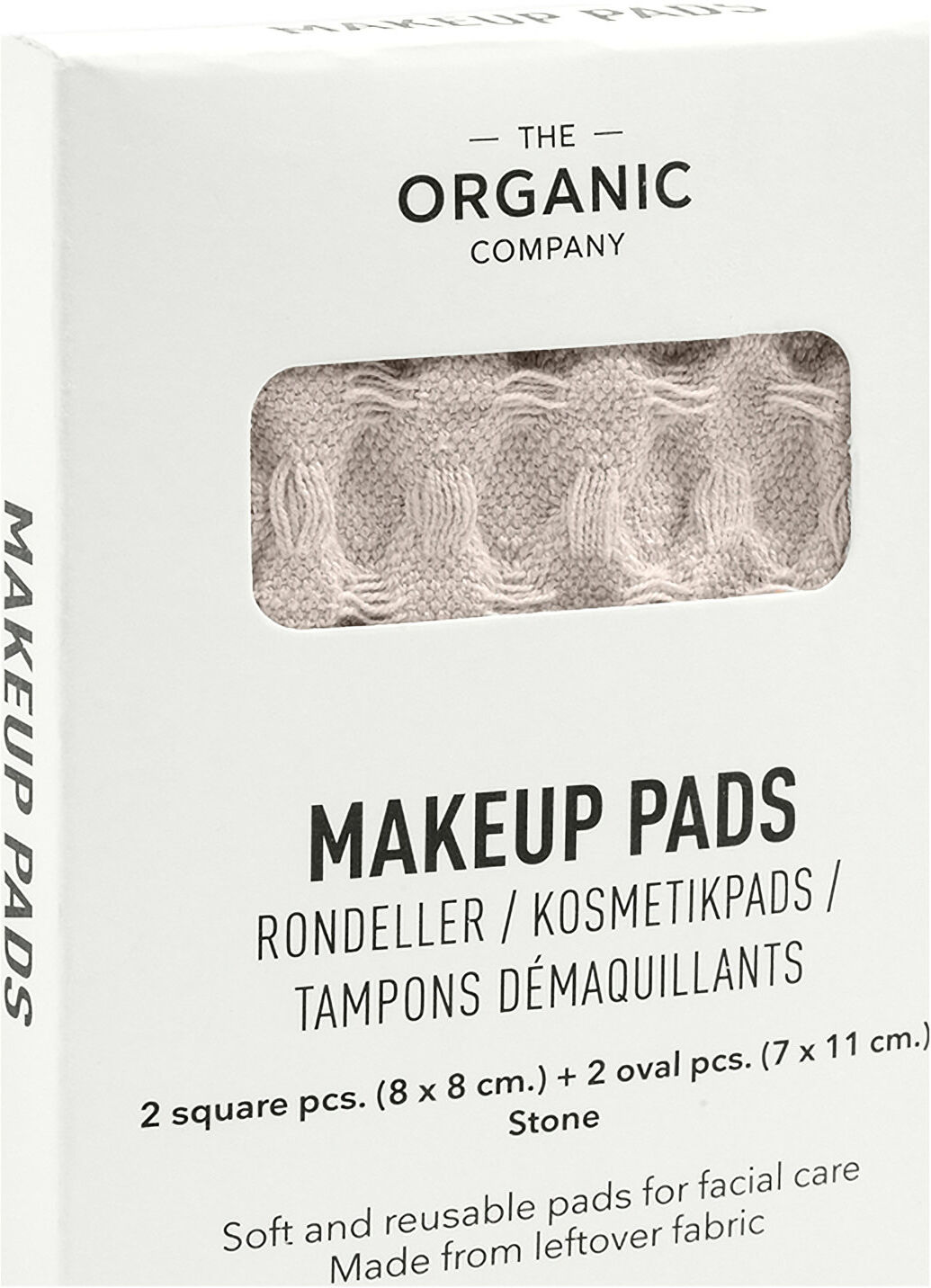 The Organic Company Big Waffle Makeup Pads Sminkefjerning Makeup Remover Beige The Organic Company