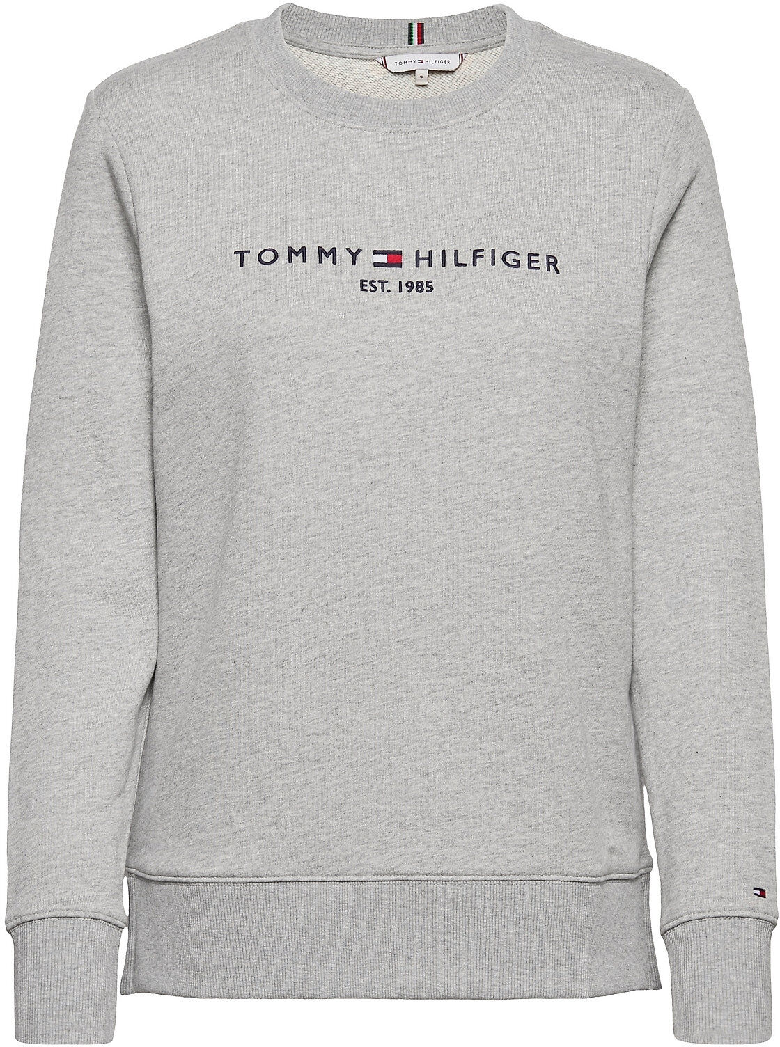 Tommy Hilfiger Regular Hilfiger C-Nk Sweatshirt Sweat-shirt Genser Grå Tommy Hilfiger