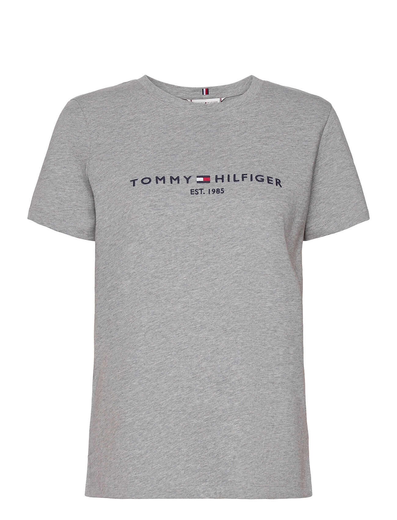 Tommy Hilfiger Regular Hilfiger C-Nk Tee Ss T-shirts & Tops Short-sleeved Grå Tommy Hilfiger