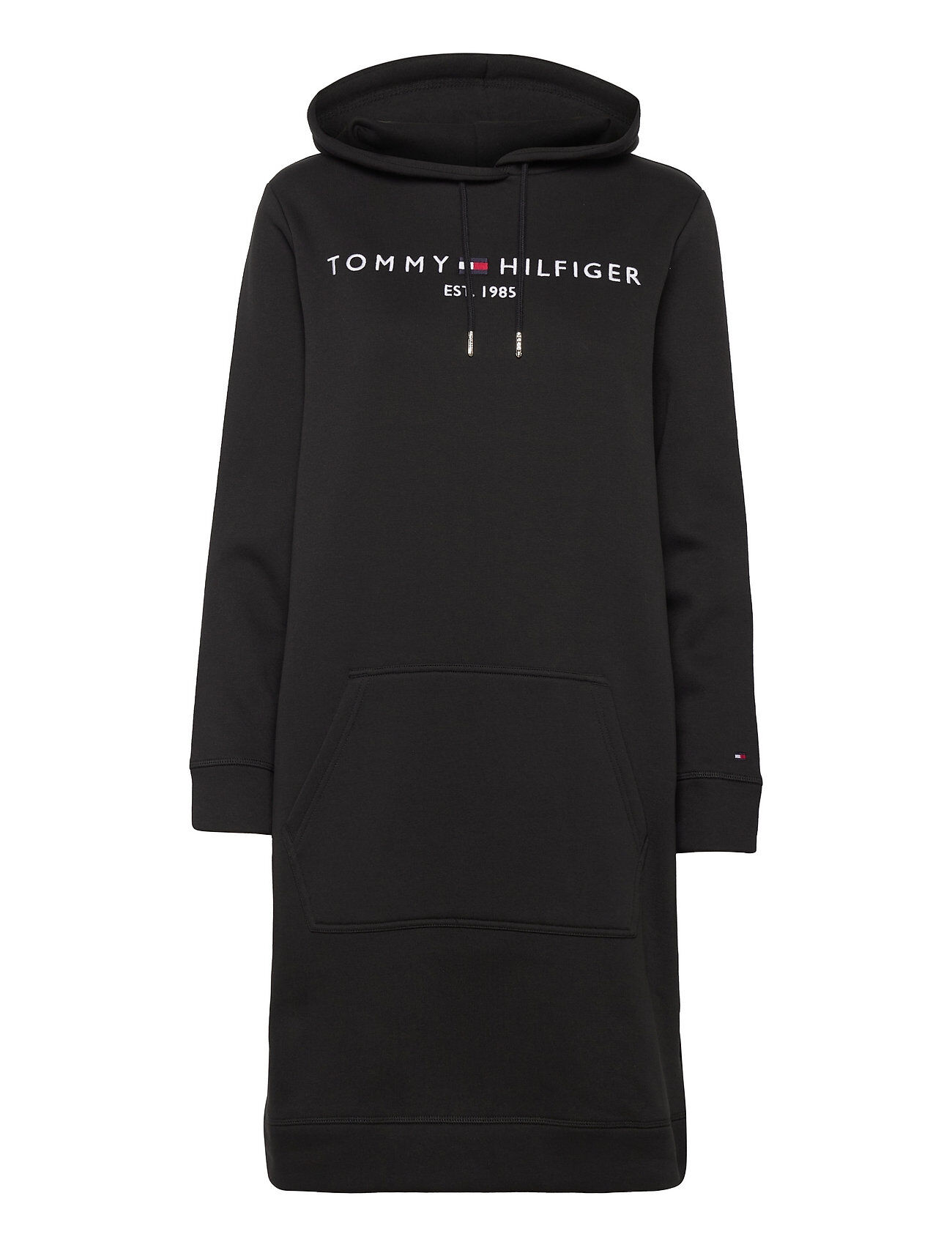 Tommy Hilfiger Regular Hilfiger Hoodie Dress Dresses Everyday Dresses Svart Tommy Hilfiger