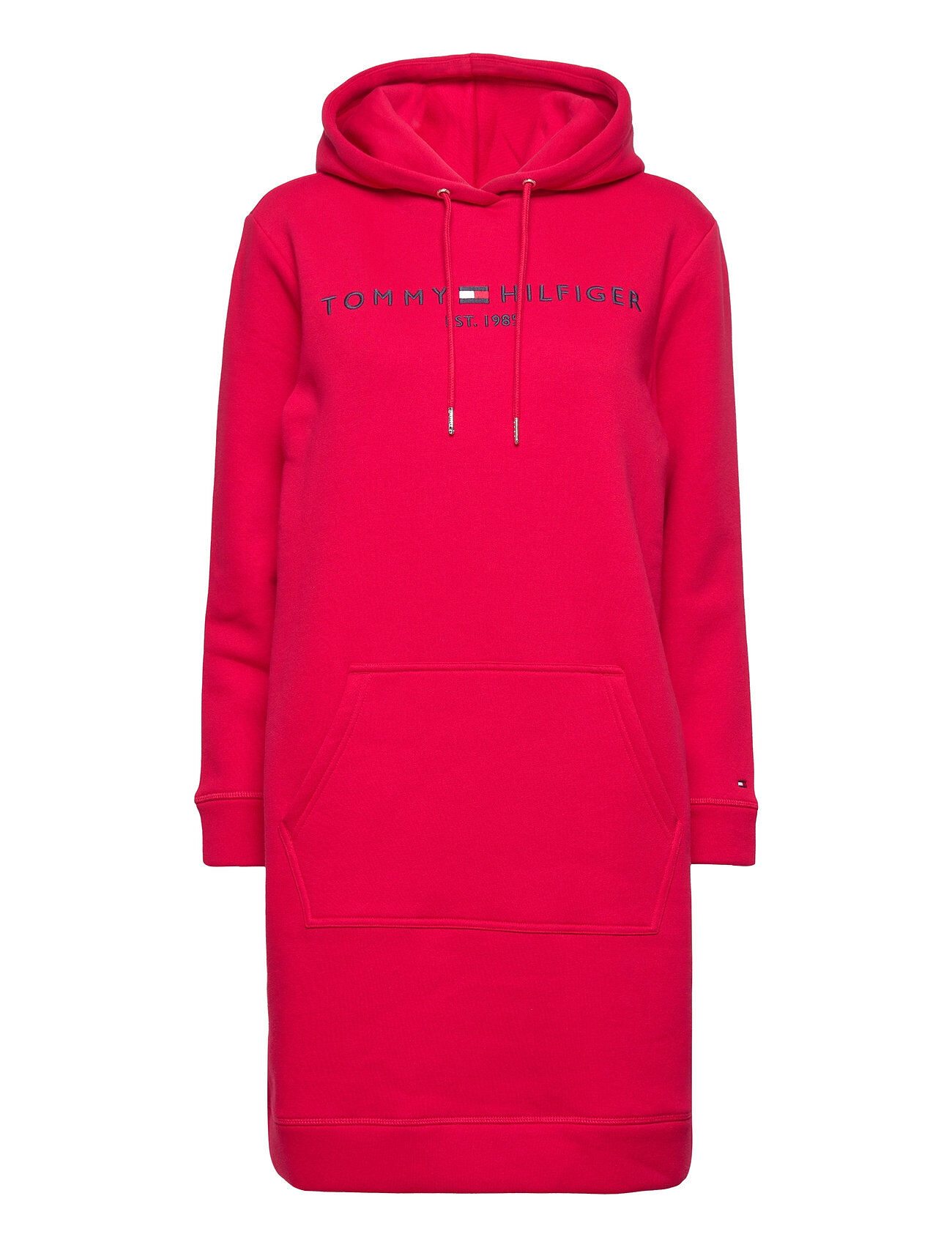 Tommy Hilfiger Regular Hilfiger Hoodie Dress Dresses Everyday Dresses Rød Tommy Hilfiger