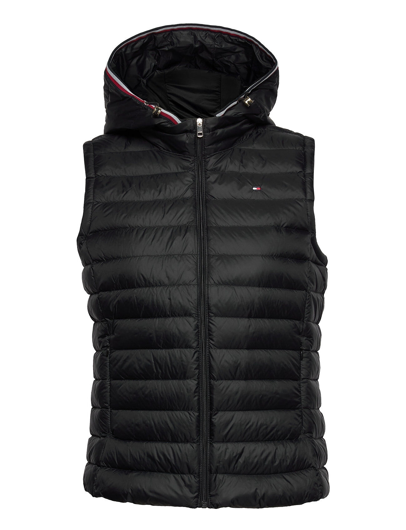 Tommy Hilfiger Th Ess Lw Down Vest Vests Padded Vests Svart Tommy Hilfiger