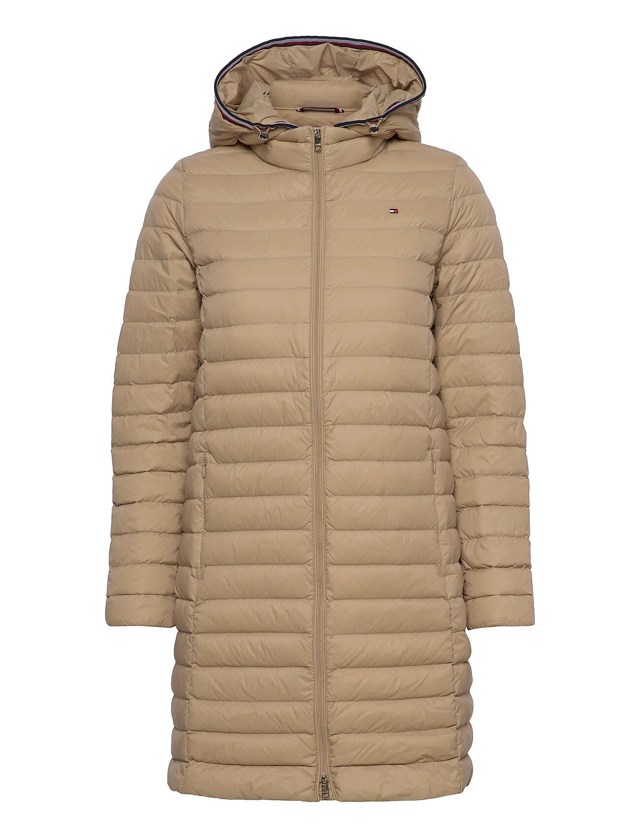 Tommy Hilfiger Th Ess Lw Down Coat Fôret Kåpe Beige Tommy Hilfiger