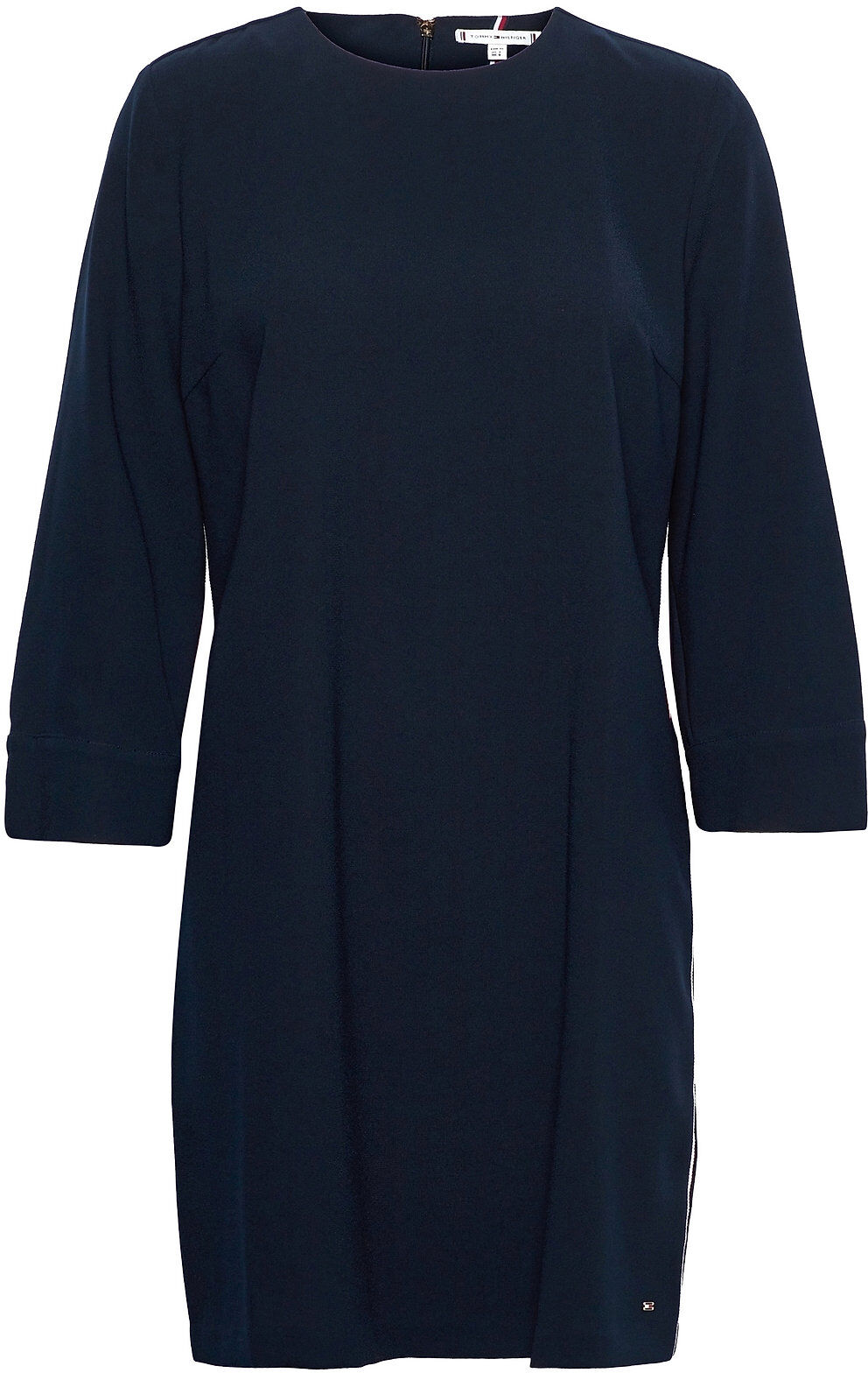 Tommy Hilfiger Angela Shift Knee Dress 3/4 Slv Dresses Everyday Dresses Blå Tommy Hilfiger