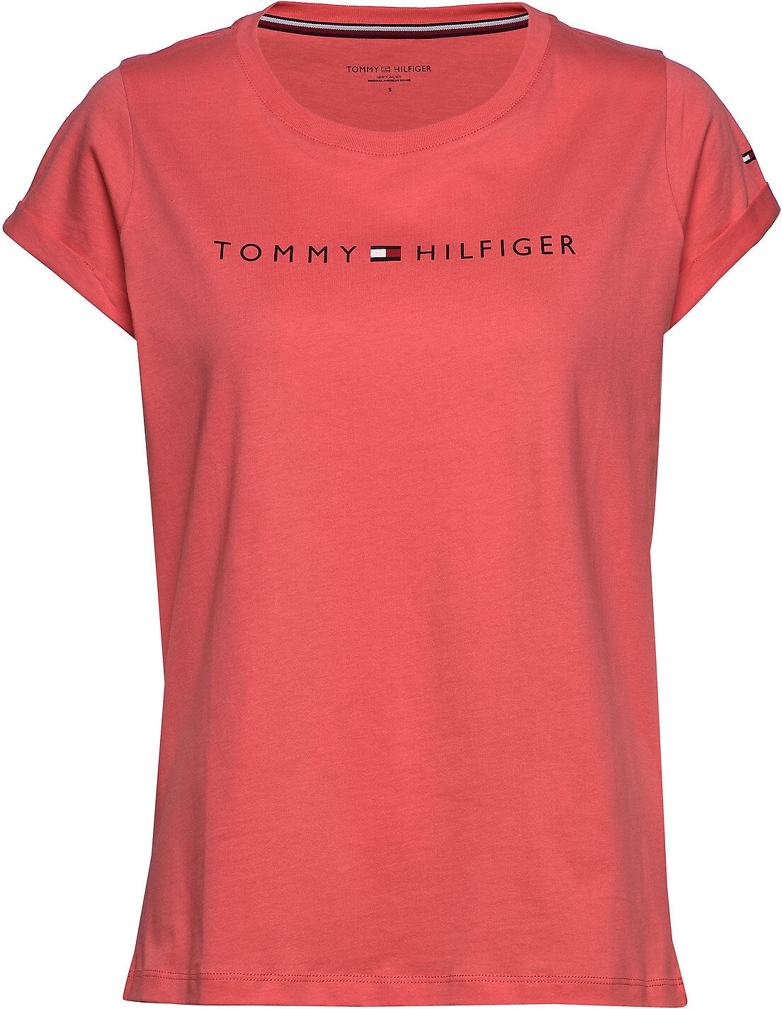 Tommy Hilfiger Rn Tee Ss Logo T-shirts & Tops Short-sleeved Tommy Hilfiger