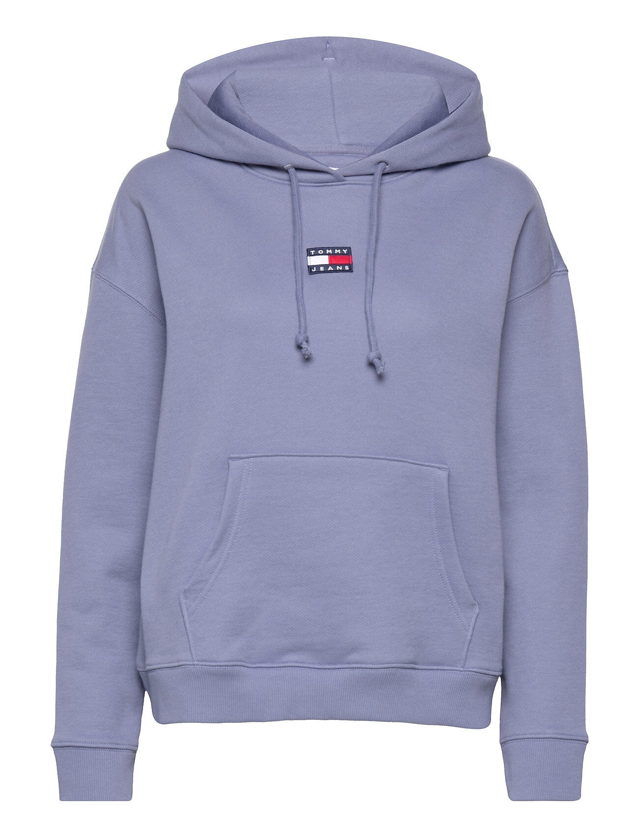 Tommy Jeans Tjw Tommy Center Badge Hoodie Hettegenser Genser Lilla Tommy Jeans