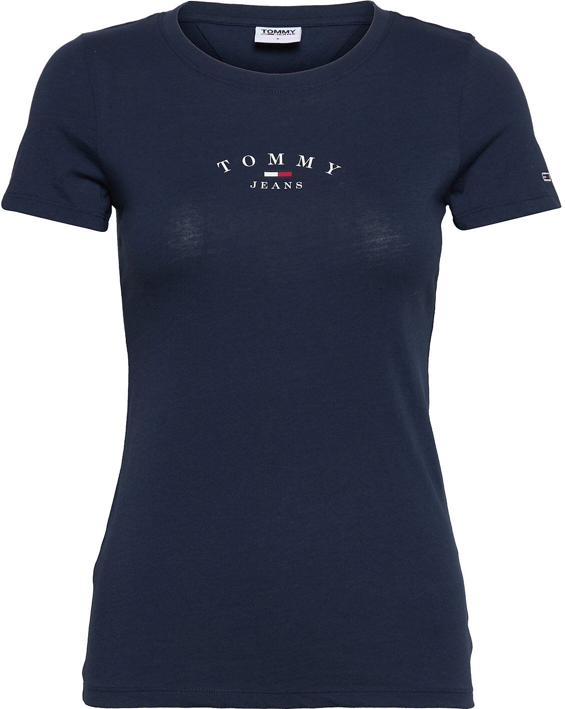 Tommy Jeans Tjw Skinny Essential Logo 2 Ss T-shirts & Tops Short-sleeved Blå Tommy Jeans