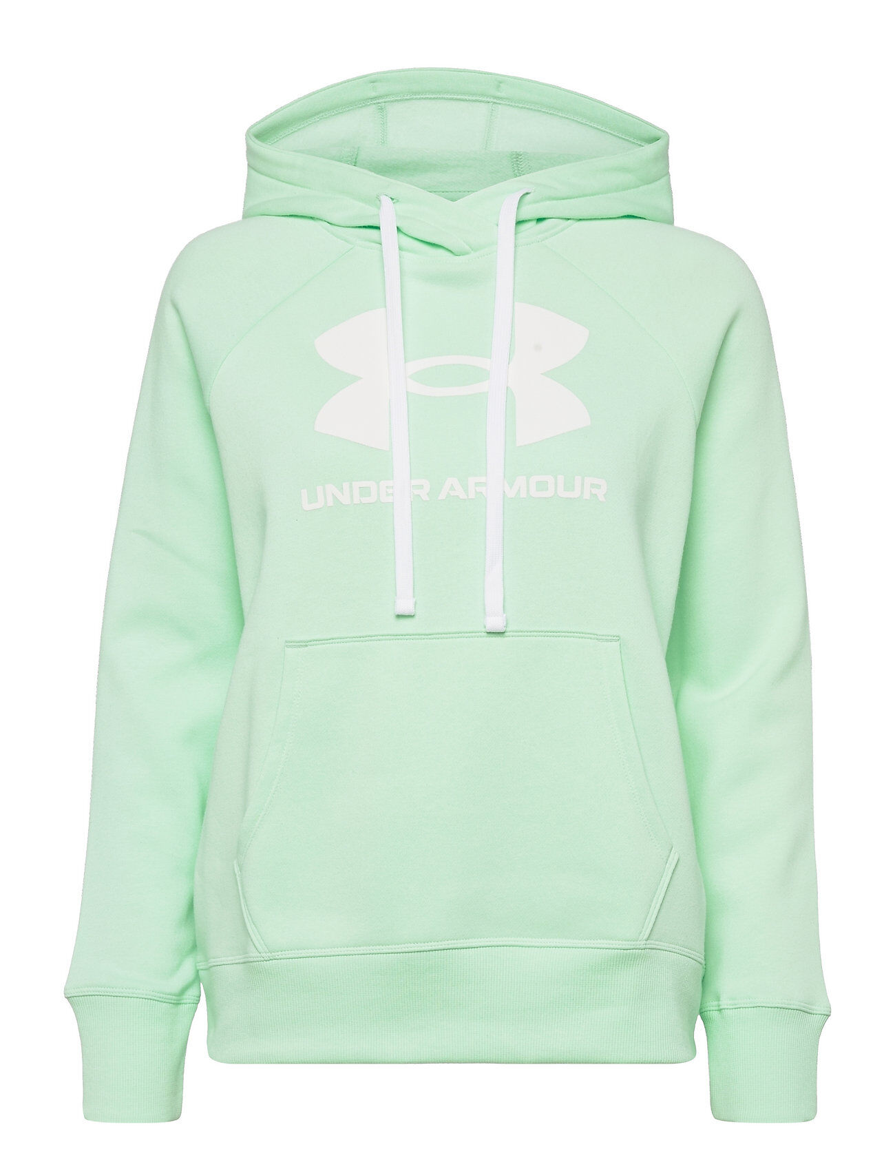 Under Armour Rival Fleece Logo Hoodie Hettegenser Genser Grønn Under Armour