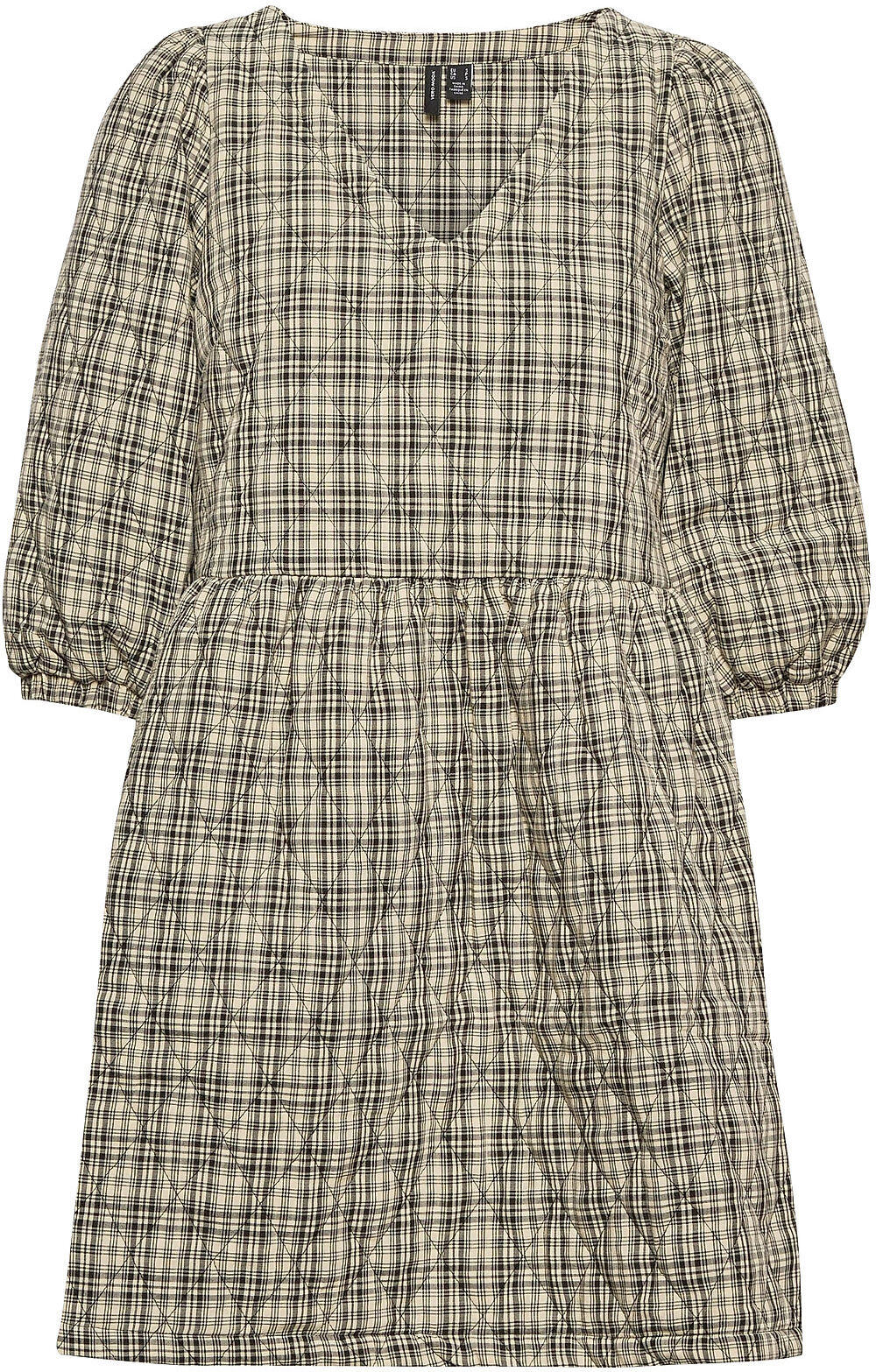 Vero Moda Vmfaye 3/4 Quilt Dress Sb2 Kort Kjole Svart Vero Moda