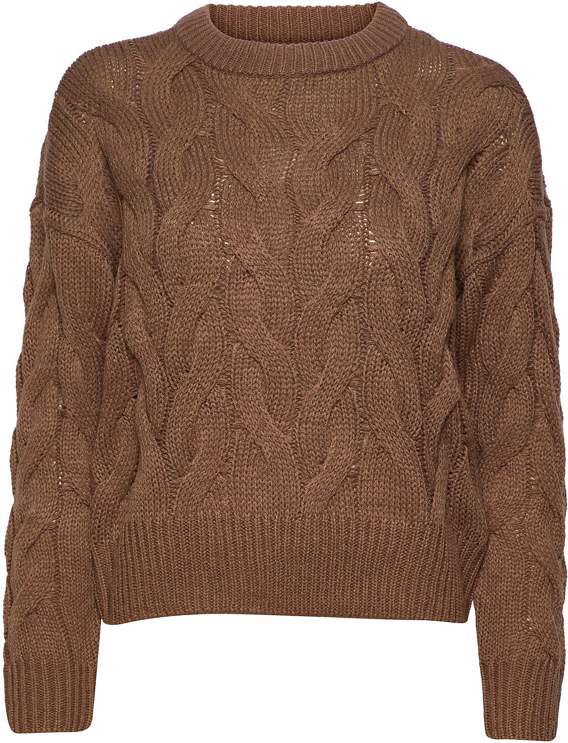 Vero Moda Vmnova Ls O-Neck Blouse Bf Pullover Brun Vero Moda