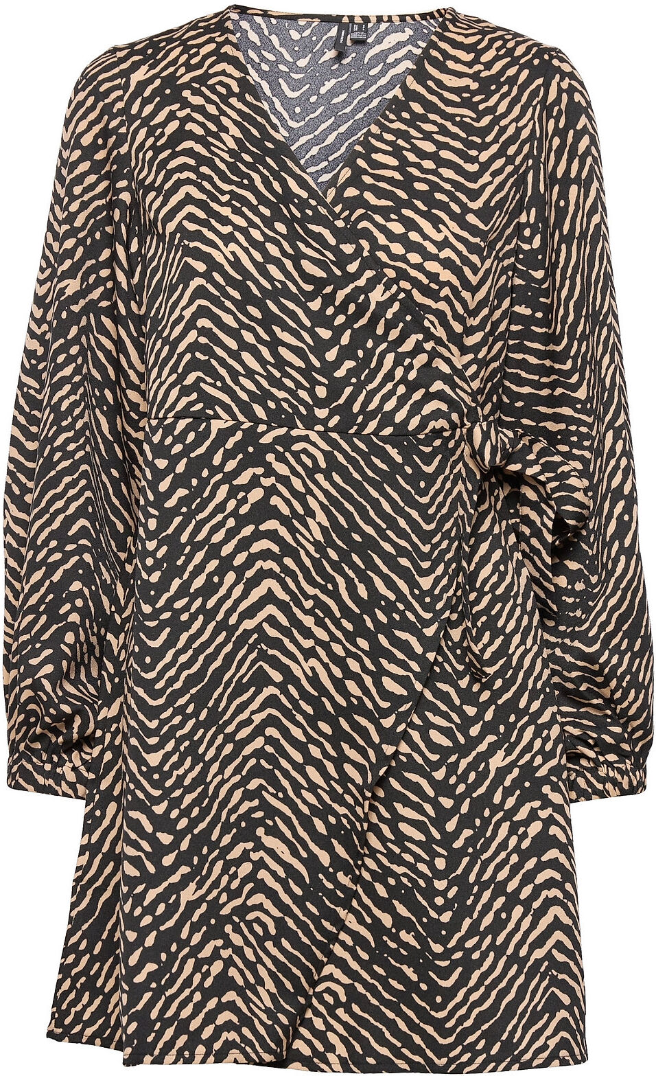 Vero Moda Vmisa Wrap Short Dress Wvn Bf Dresses Wrap Dresses Brun Vero Moda