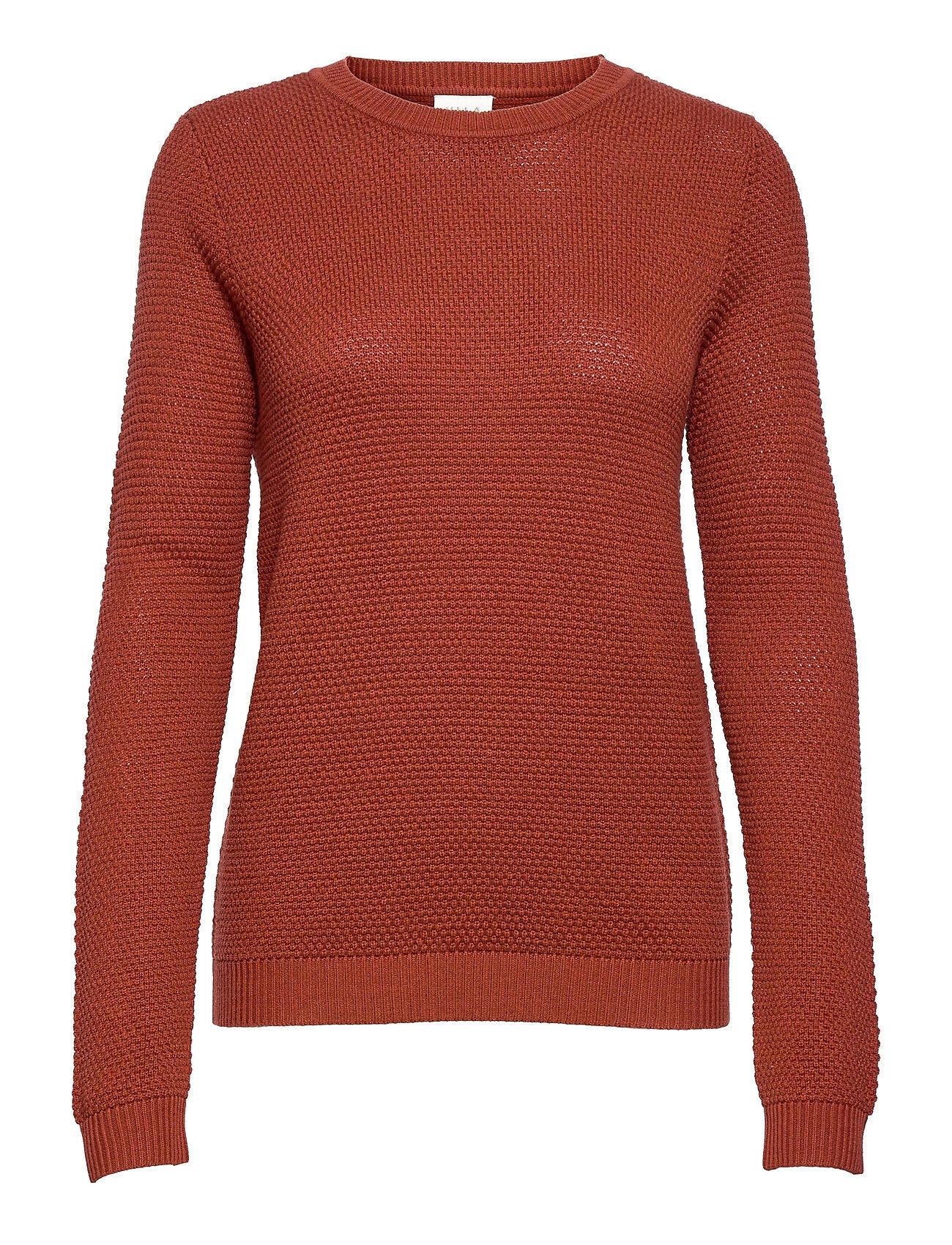 Vila Vichassa L/S Knit Top Pullover Brun Vila